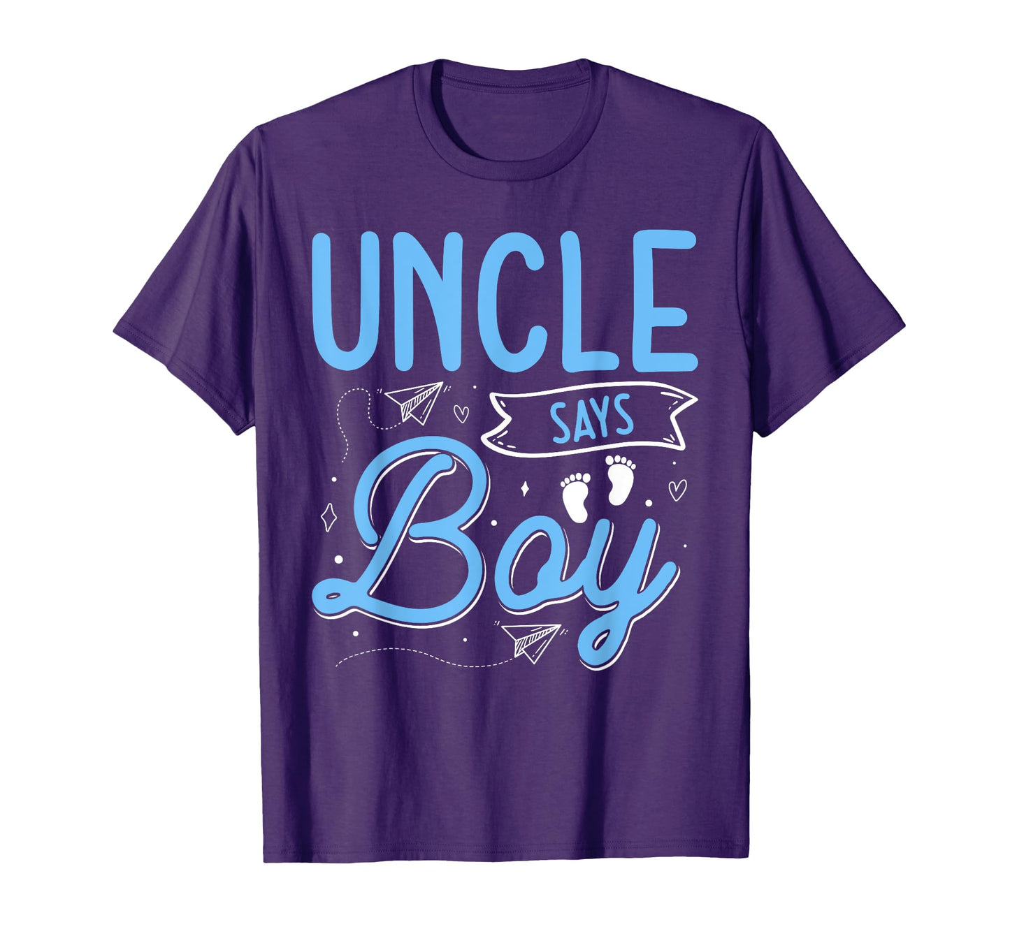 Uncle Says Boy Matching Family Team Boy Gender Reveal T-Shirt
