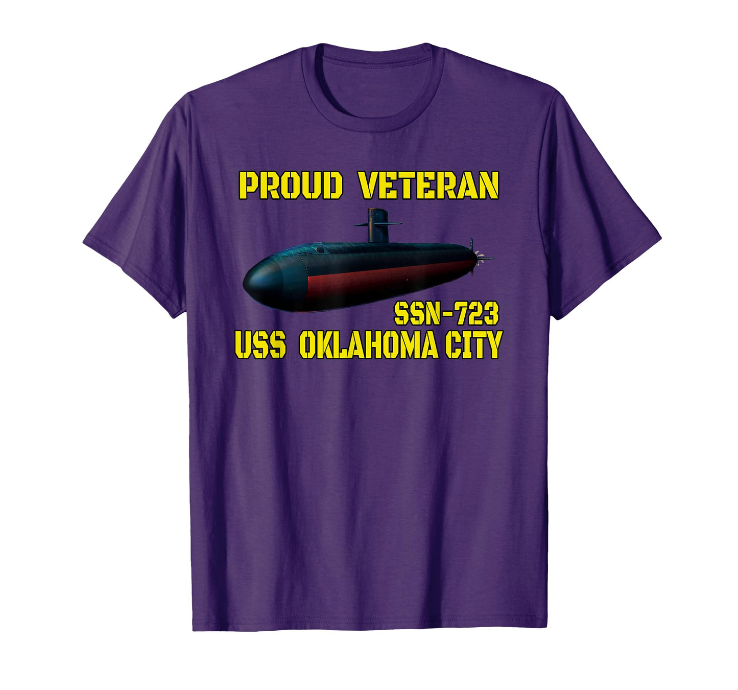 USS Oklahoma City SSN-723 Submarine Veterans Day Fathers Day T-Shirt