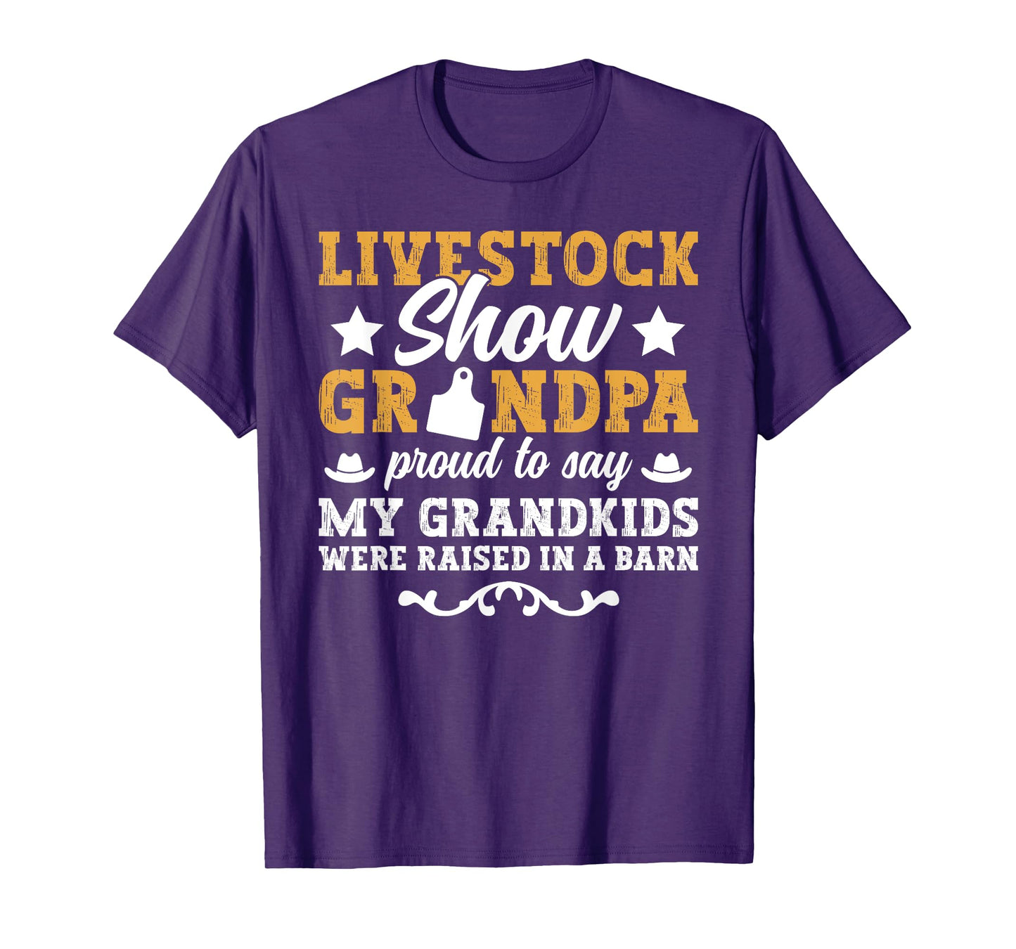 Livestock Show Grandpa Proud Livestock Show Grandfather T-Shirt
