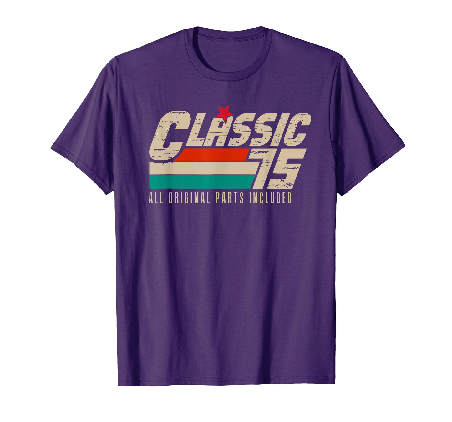 50 Years Vintage 1975 Original Retro 50th Birthday Dad Men T-Shirt