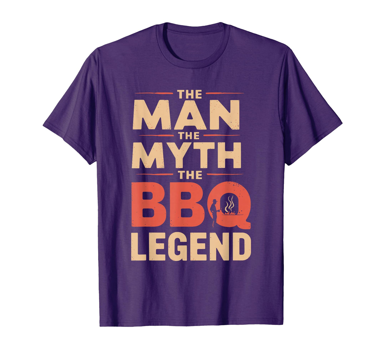 Funny The Man The Myth The BBQ Legend Fathers Day Grilling T-Shirt