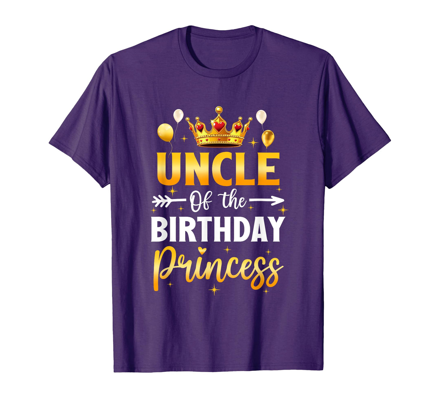 Uncle Of The Birthday Princess Birthday Girl Party Family T-Shirt
