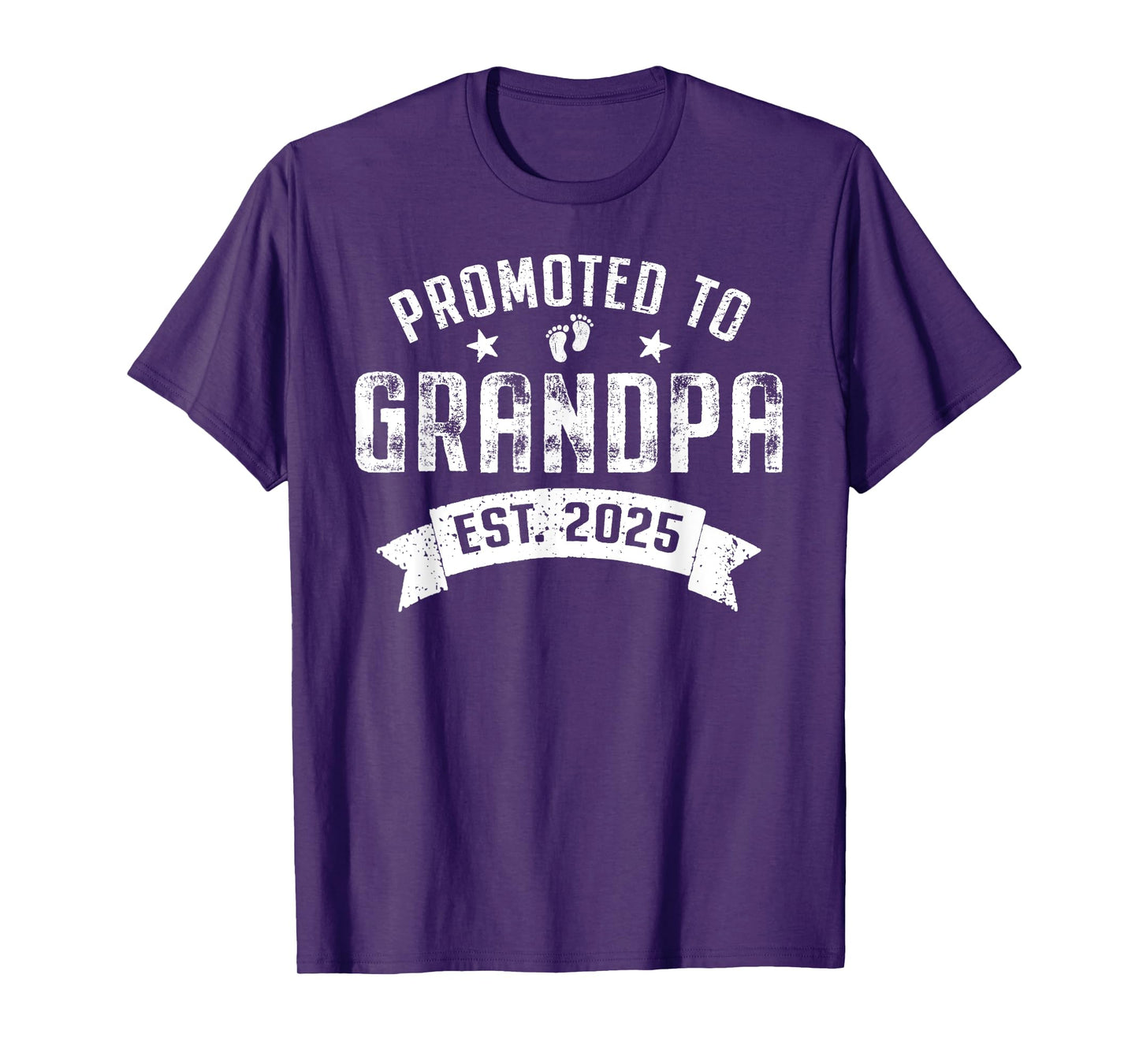 Promoted to Grandpa 2025 Cool Grandparents Baby Announcement T-Shirt