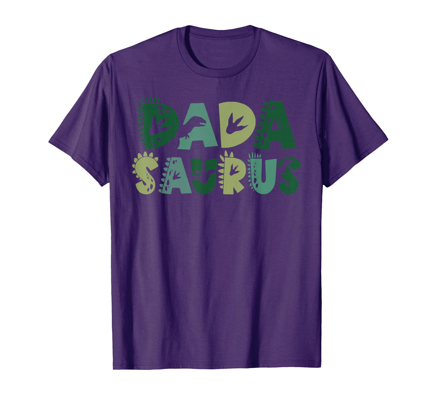 Dada Saurus Dad Dinosaur Three Rex Birthday Boy Girl Family T-Shirt