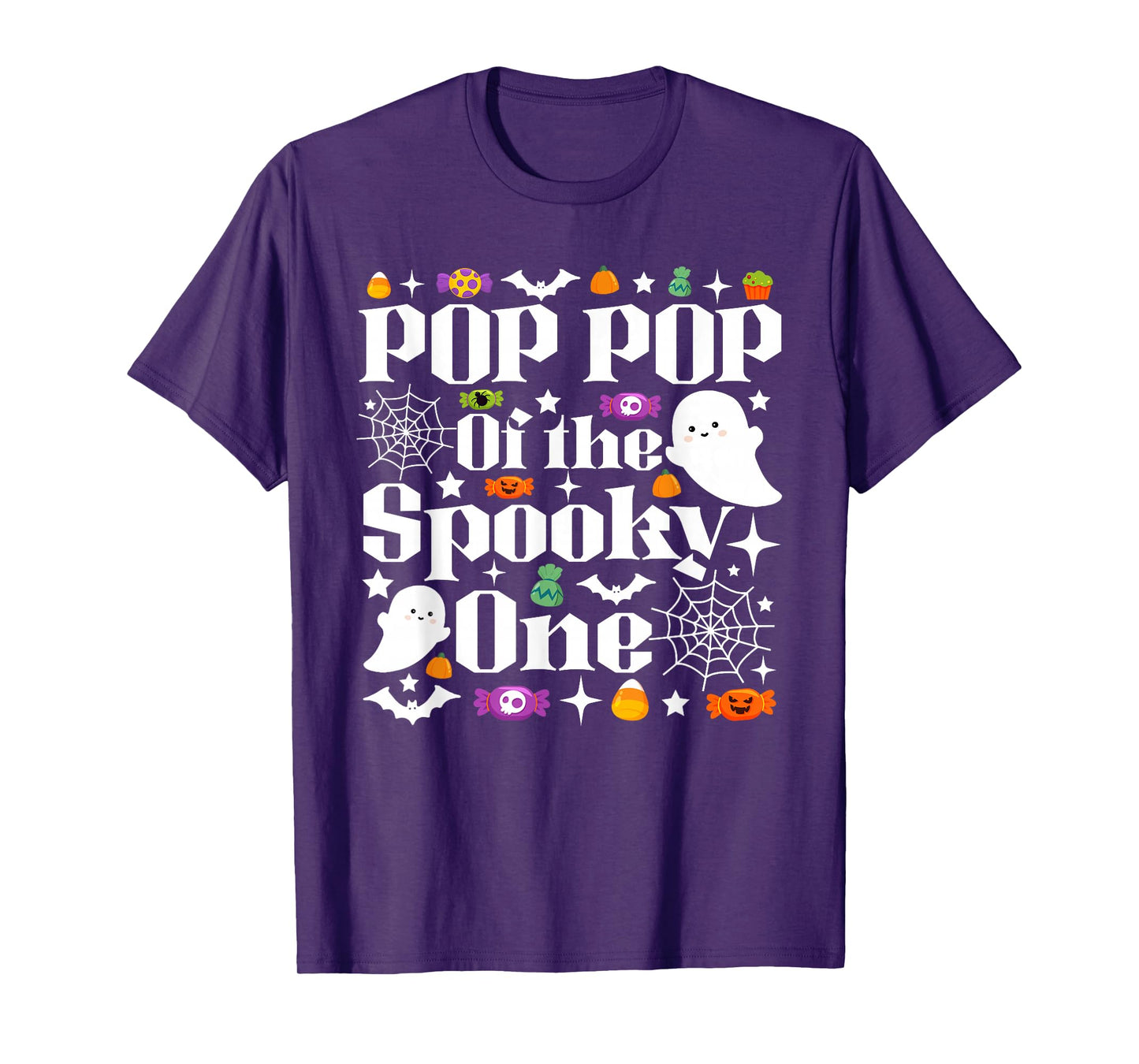 Pop Pop of The Spooky One Halloween First Birthday Boy T-Shirt
