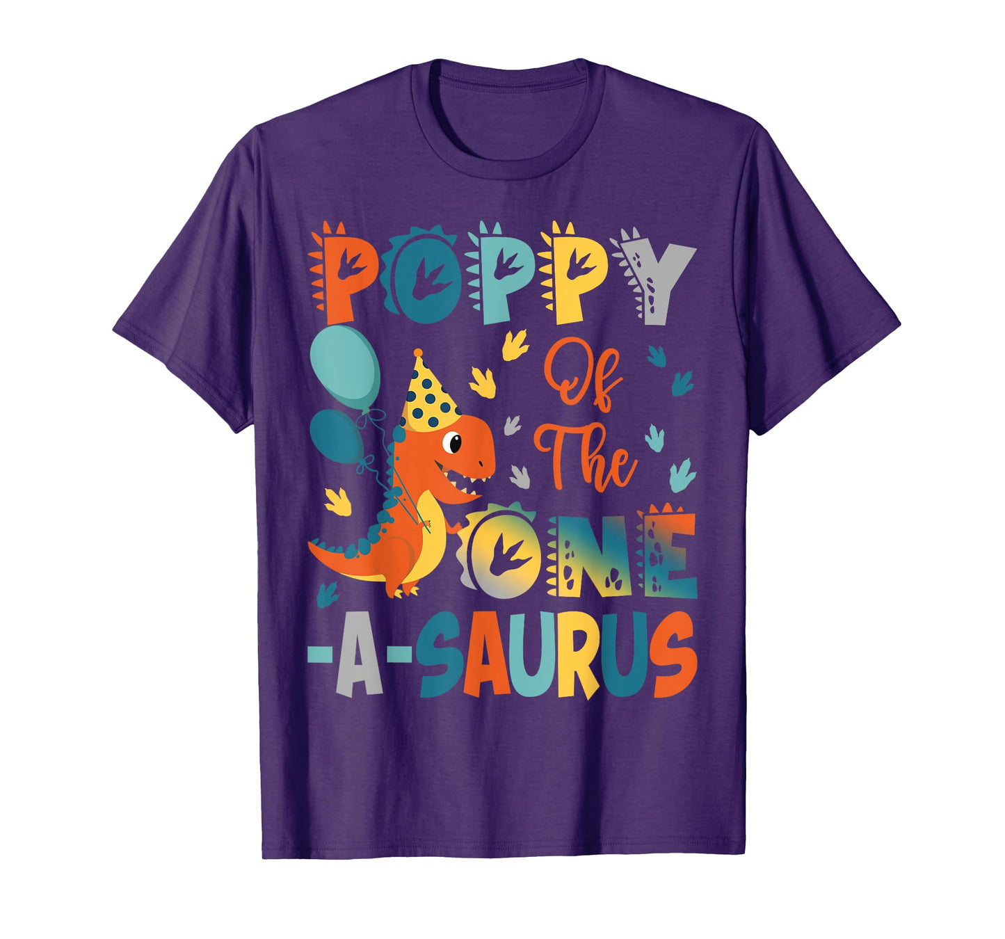 Poppy Of The One-A-Saurus 2Nd Birthday Dinosaur Party T-Shirt