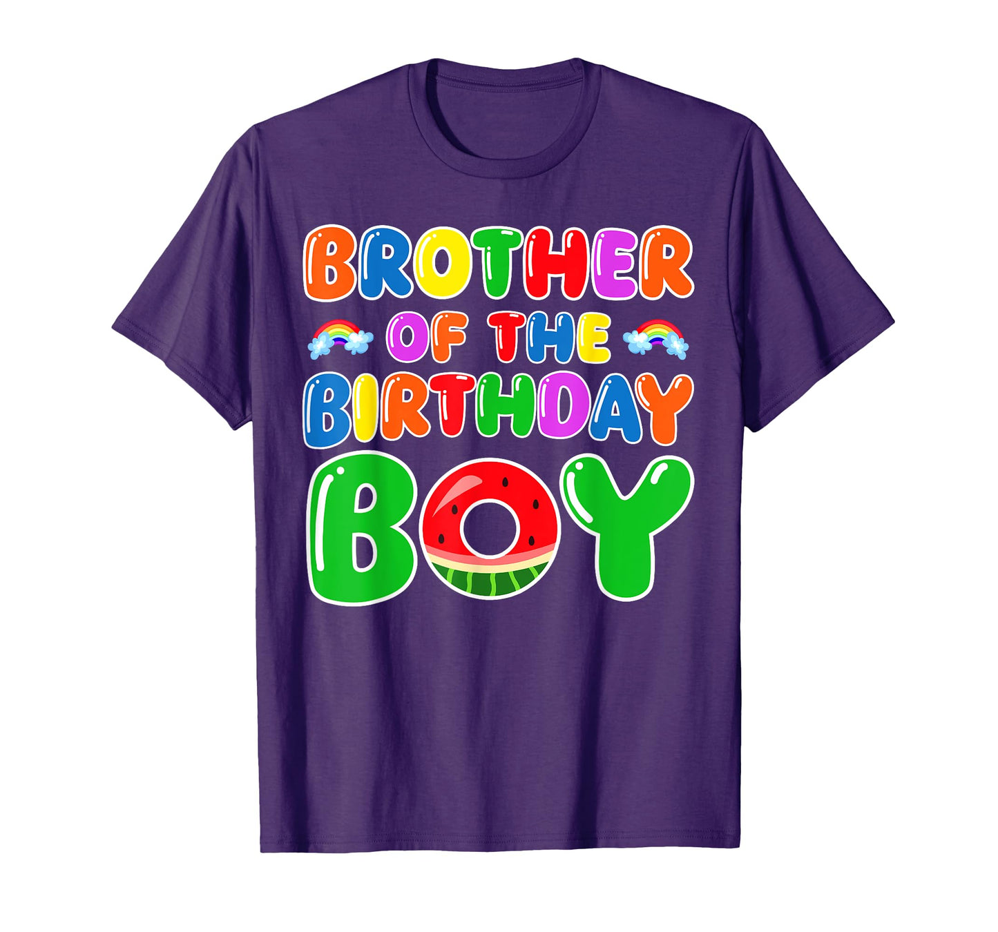 Funny Brother Of The Birthday Boy Watermelon Birthday Family T-Shirt