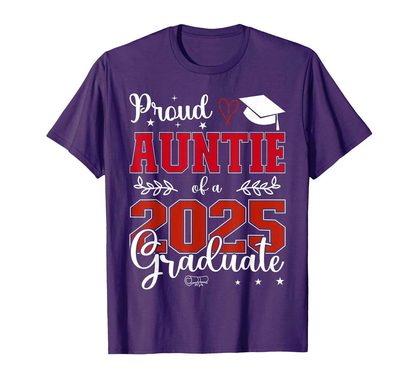Proud Auntie of a class of 2025 graduate for graduation T-Shirt