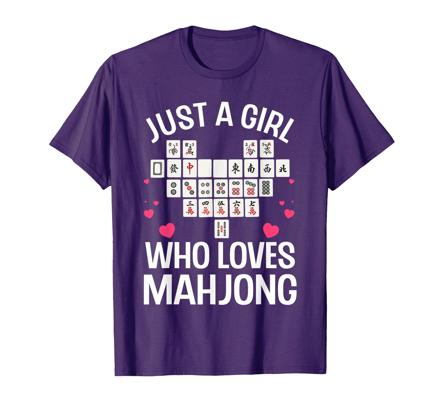 Funny Mahjong Design For Girls Women Chinese Mahjong Players T-Shirt