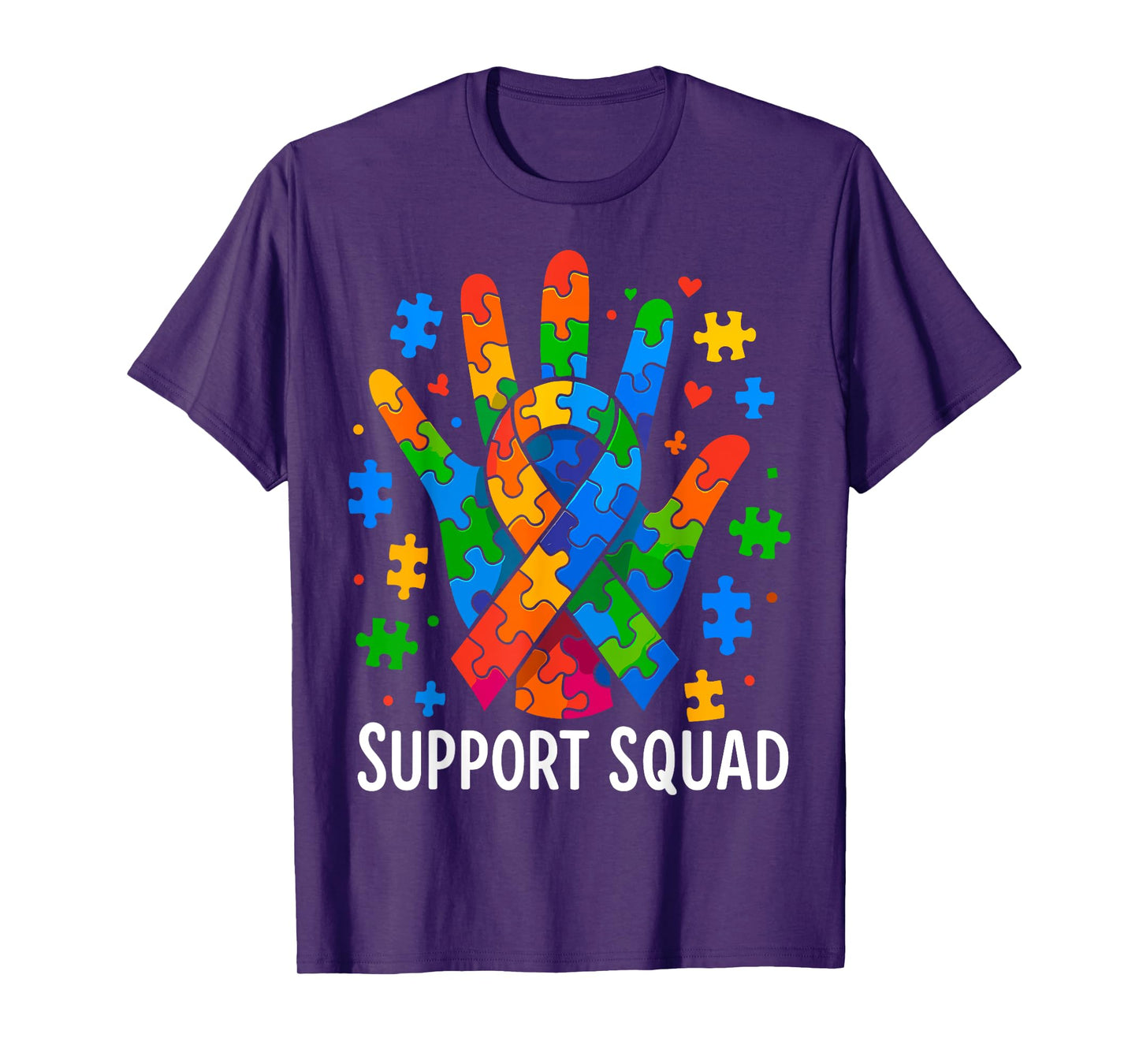 Autism Awareness Autism Support Squad T-Shirt