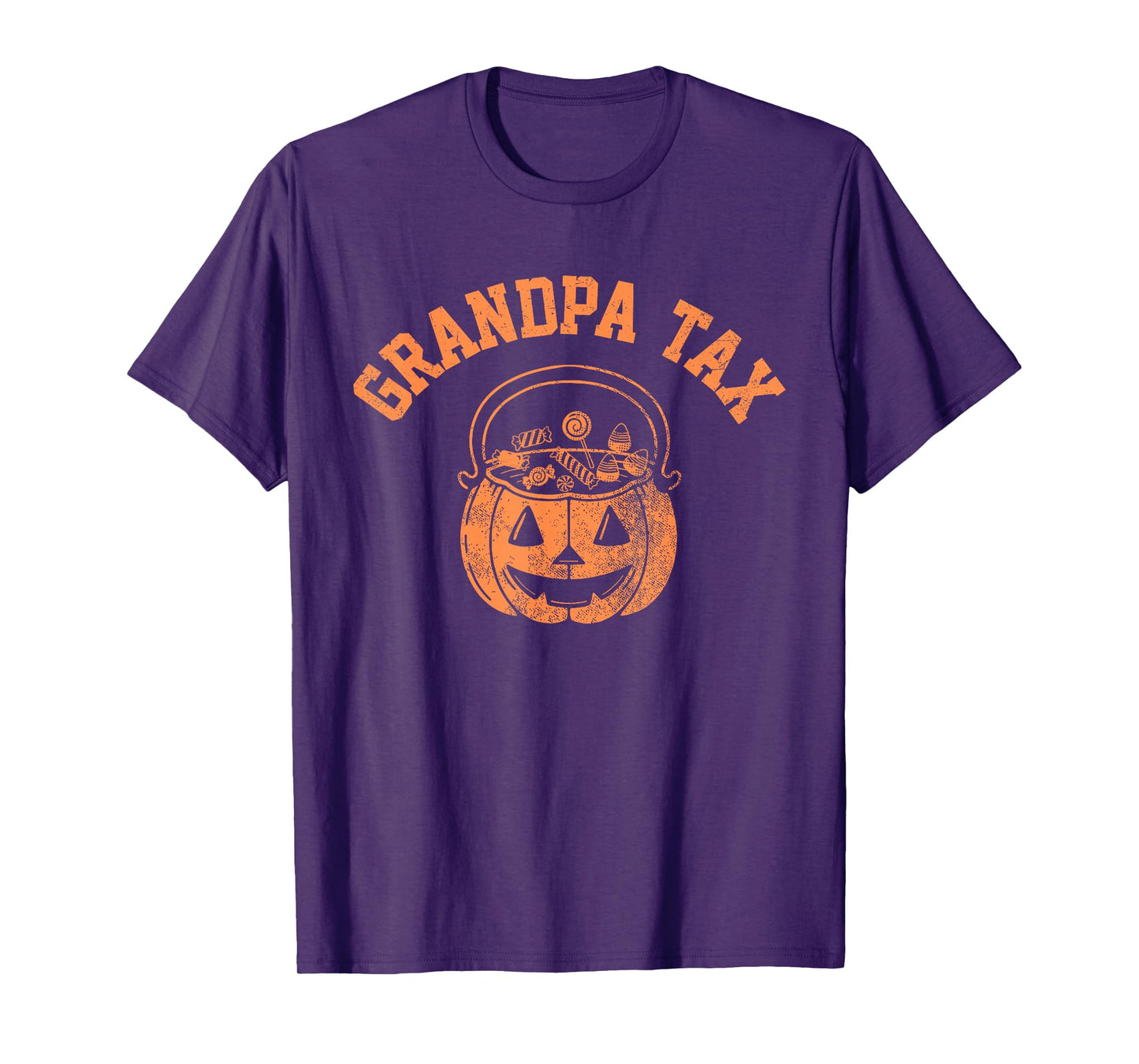 Vintage Grandpa Tax Halloween Pumpkin Spooky Trick or Treat T-Shirt