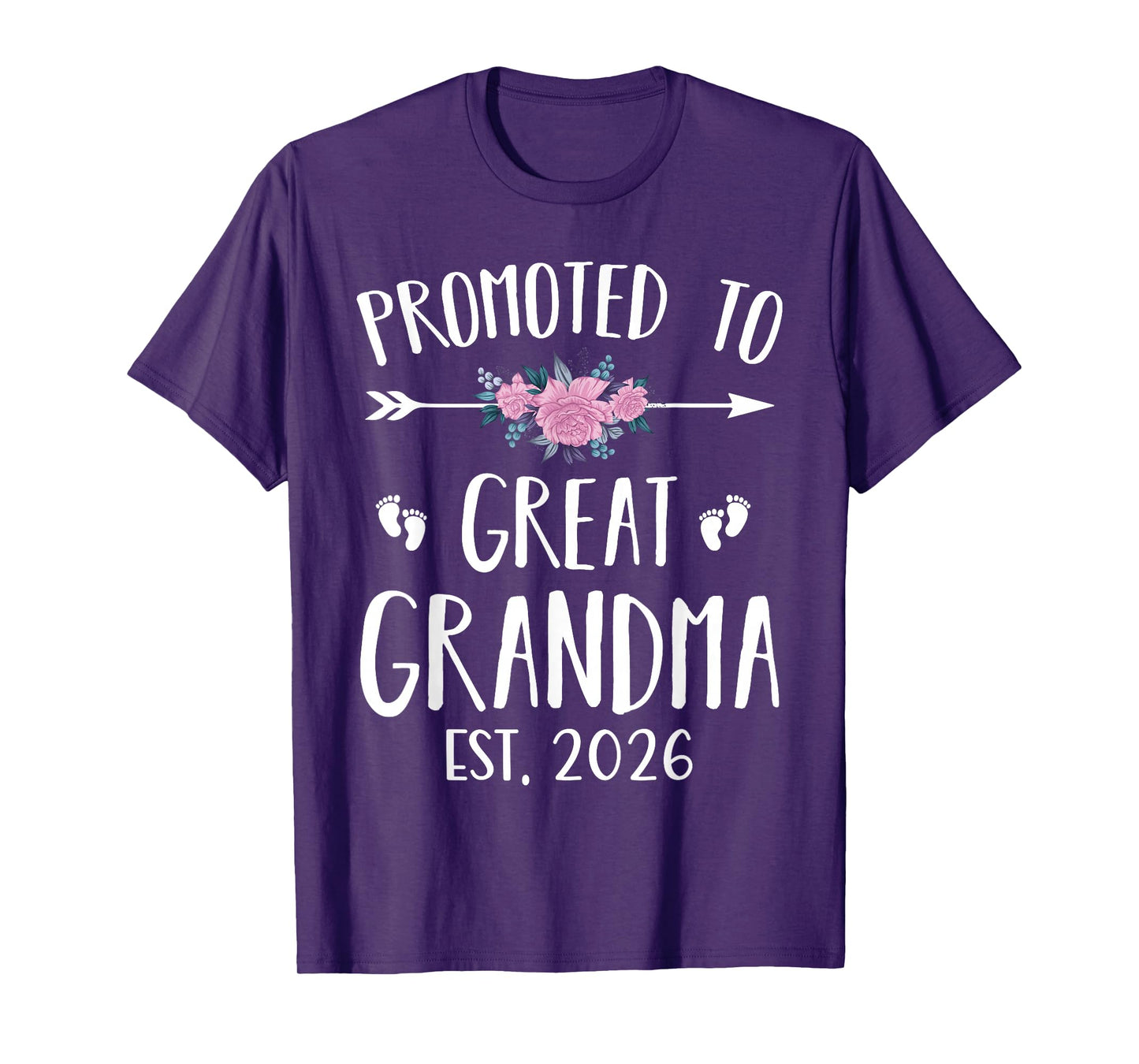 Promoted To Great Grandma Est 2026 New Great Grandmother T-Shirt