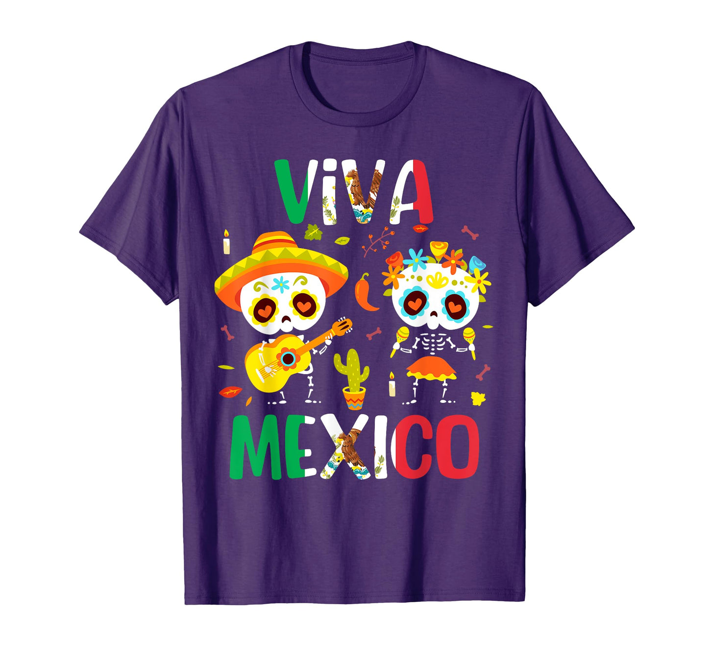 Viva Mexico Shirt Women Boys Girls Kids Mexican Flag Fiesta T-Shirt