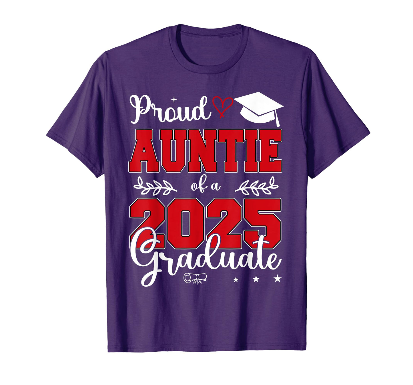 Proud Auntie of a Class of 2025 Graduate T-Shirt