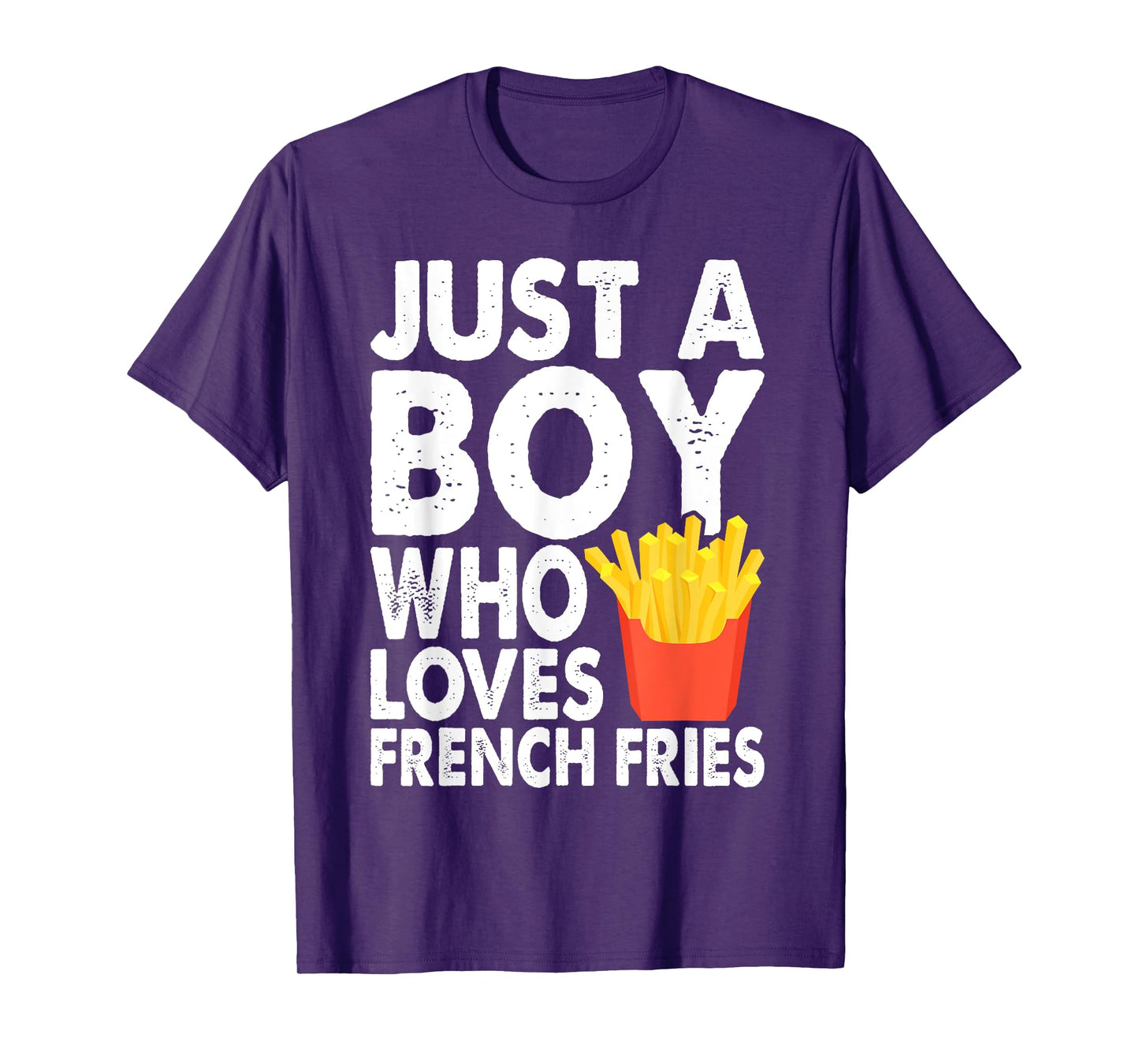 Cute Just A Boy Who Loves French Fries Boys Kids Toddler T-Shirt