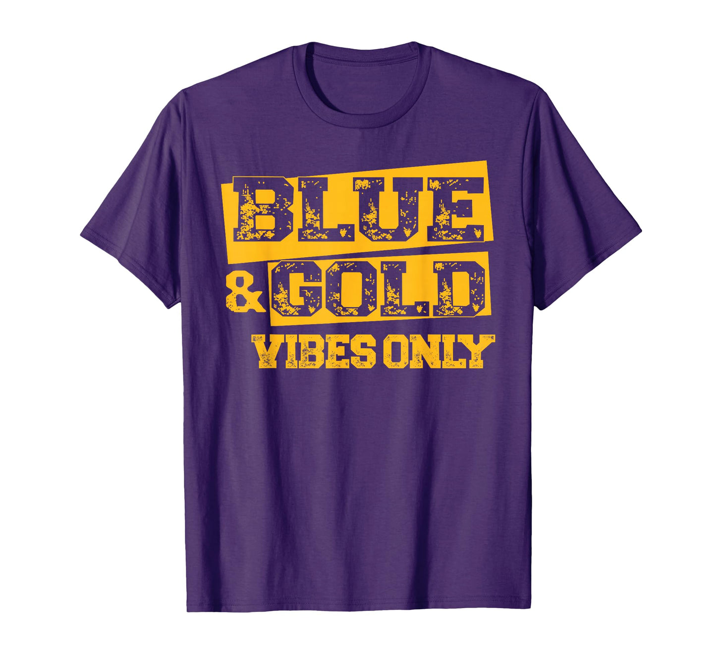 Blue and Gold Game Day Shirt High School Football Group T-Shirt