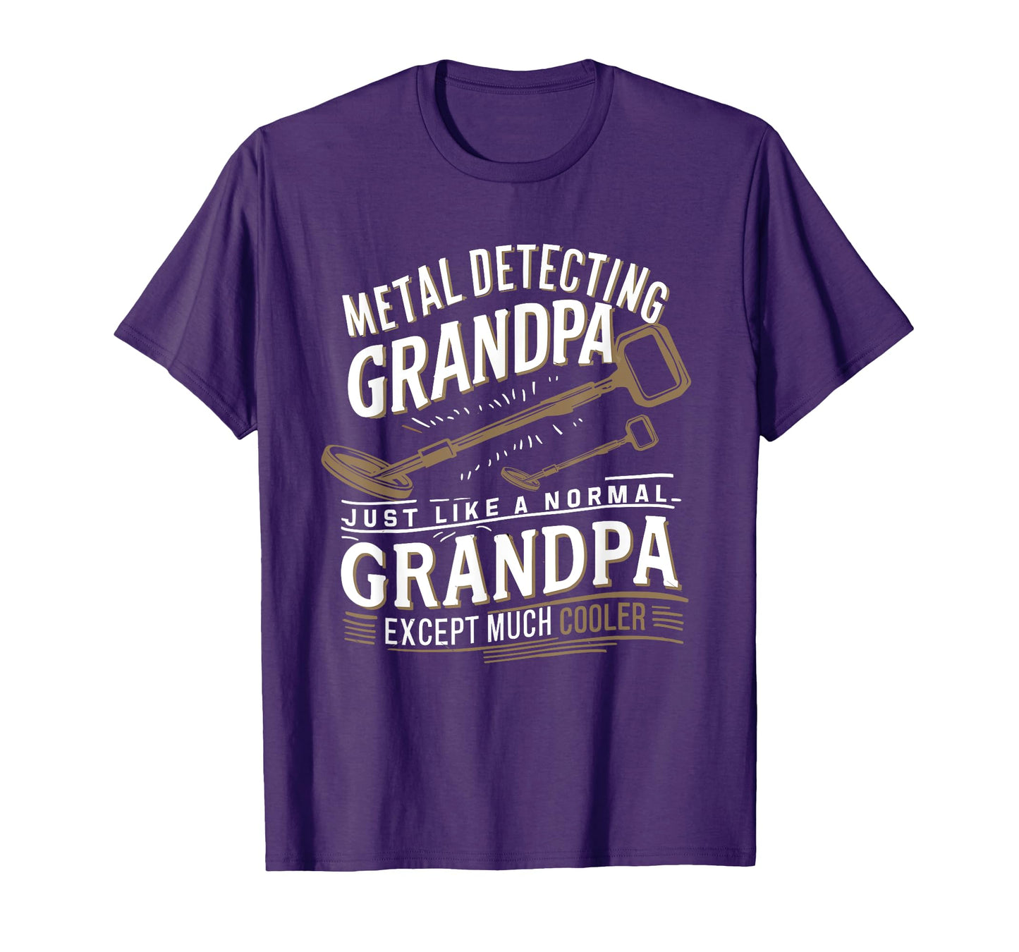 Grandpa Metal Detecting Treasure Hunter Metal Detector T-Shirt