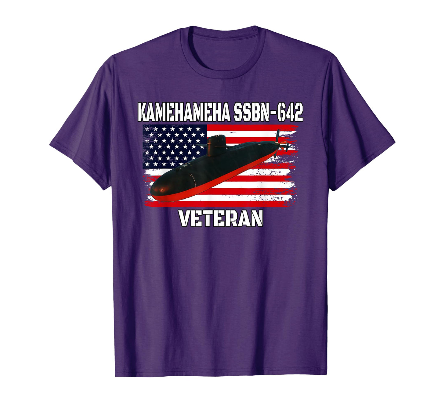Submarine USS Kamehameha SSBN-642 Veteran Grandfather Dad T-Shirt