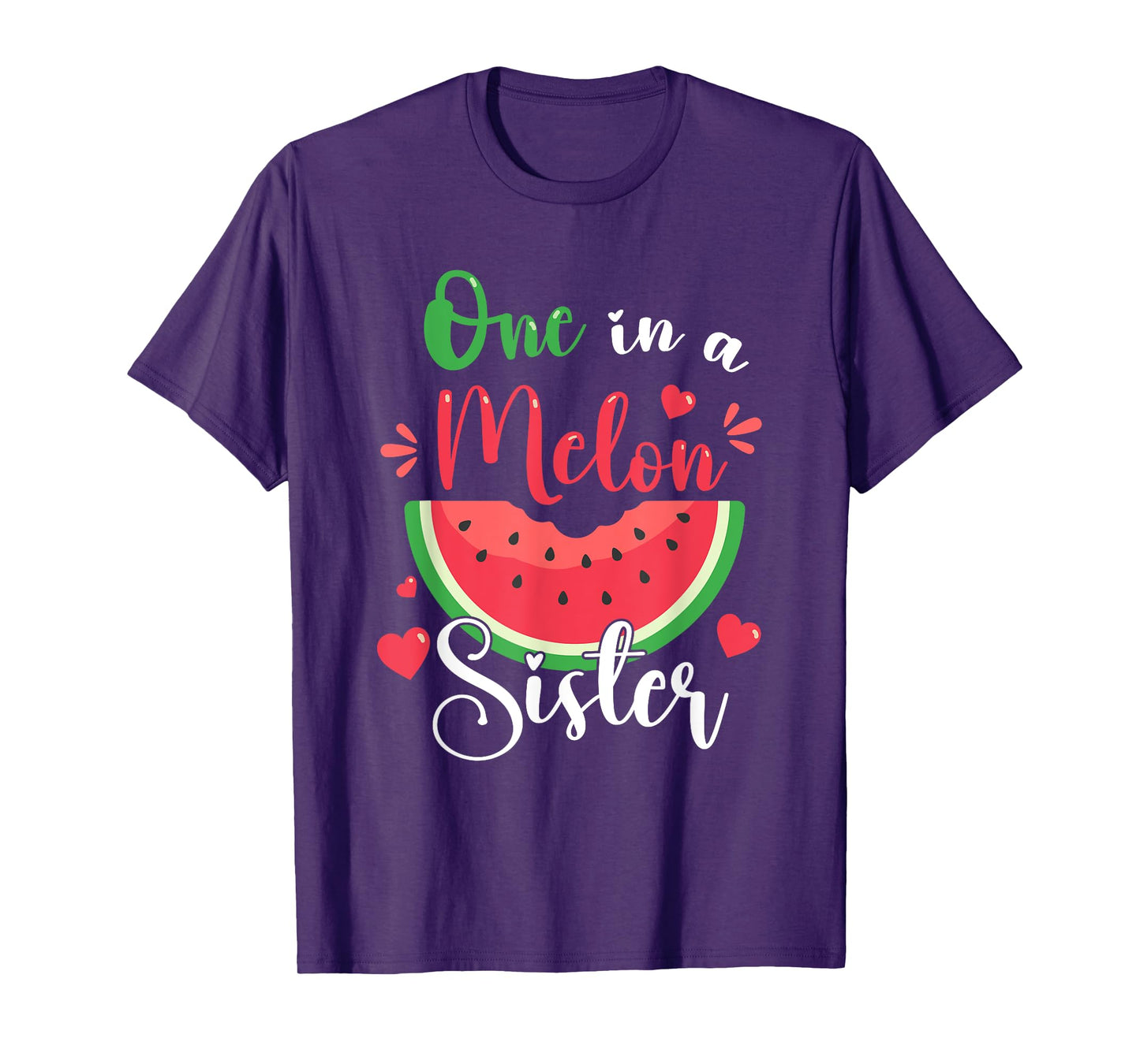 One In A Melon Sister Summer Birthday Party Matching Family T-Shirt