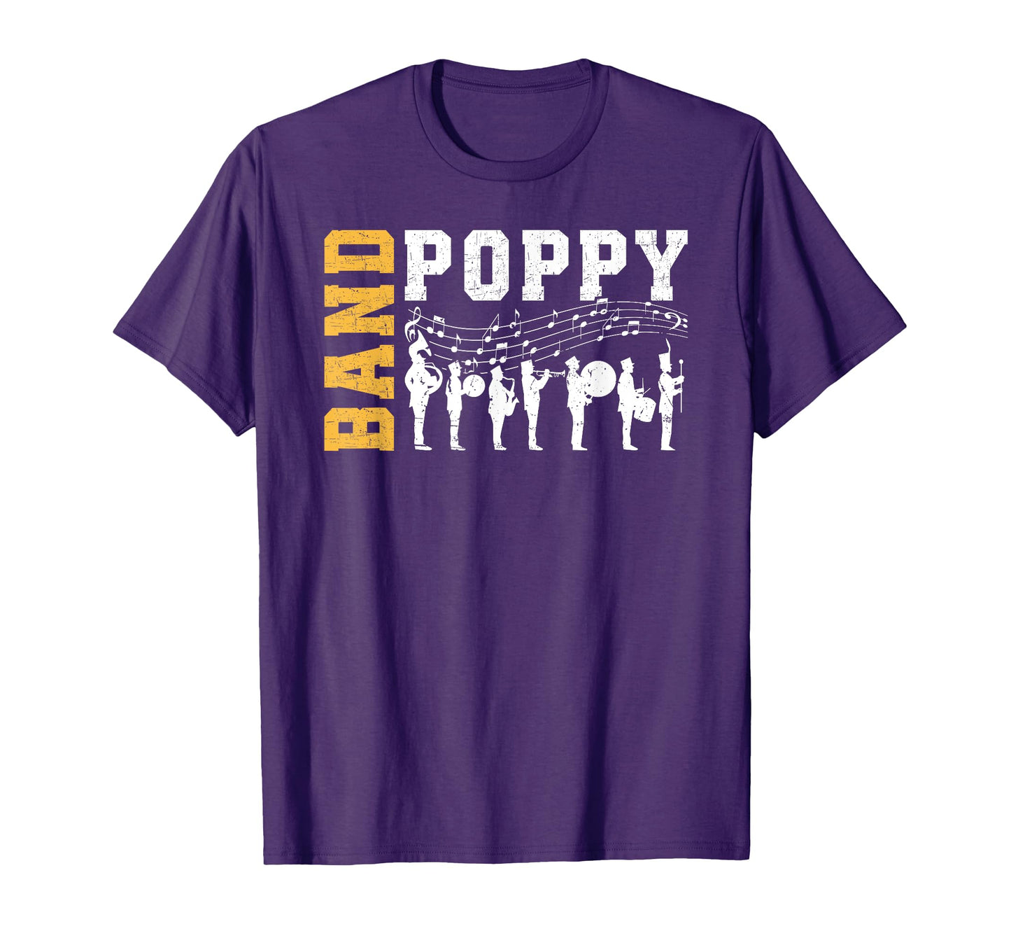 Band Poppy Proud Marching Band Poppy Grandpa T-Shirt