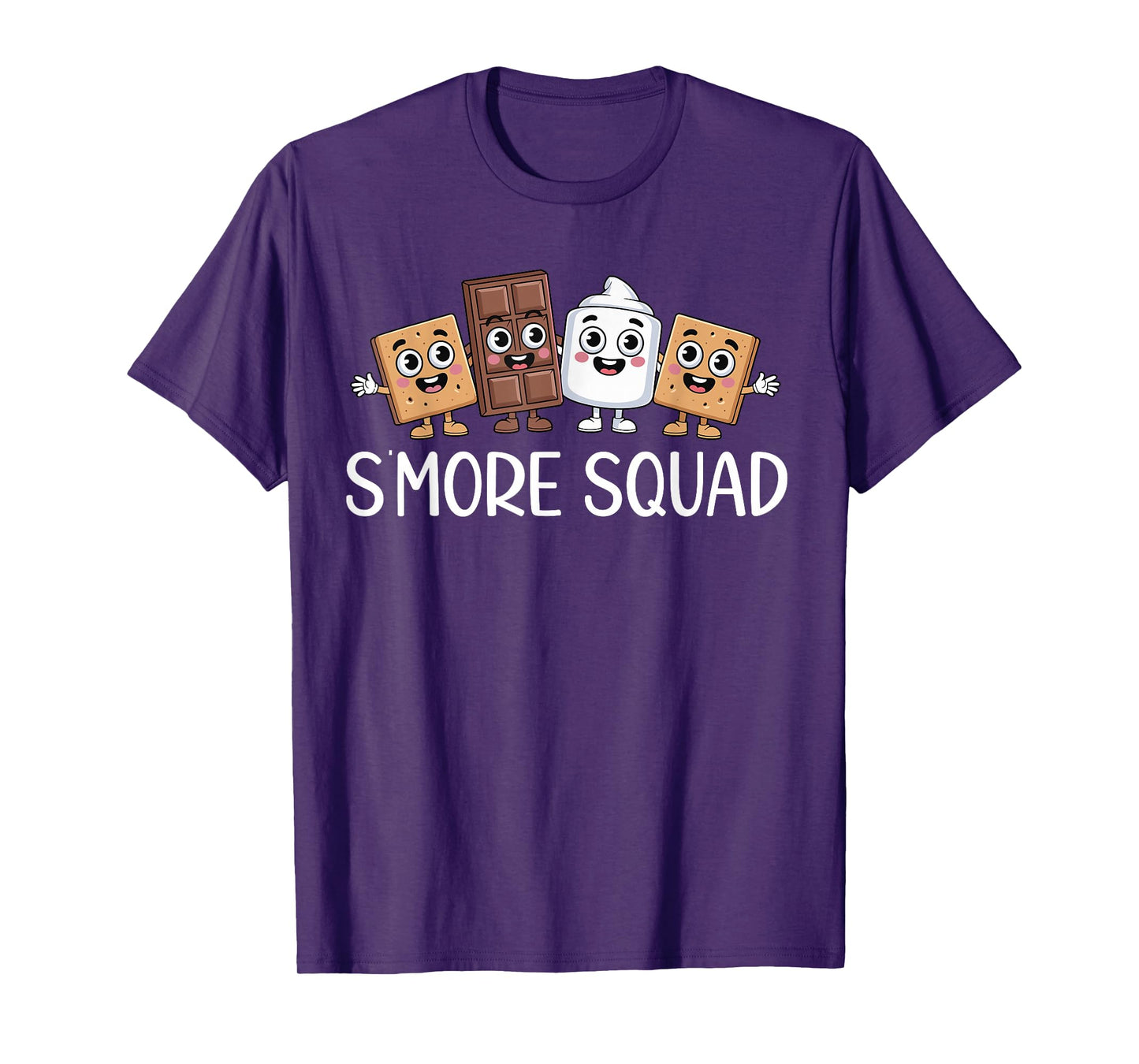 Smore Squad Camping Campfire Chocolate Marshmallow S'mores T-Shirt