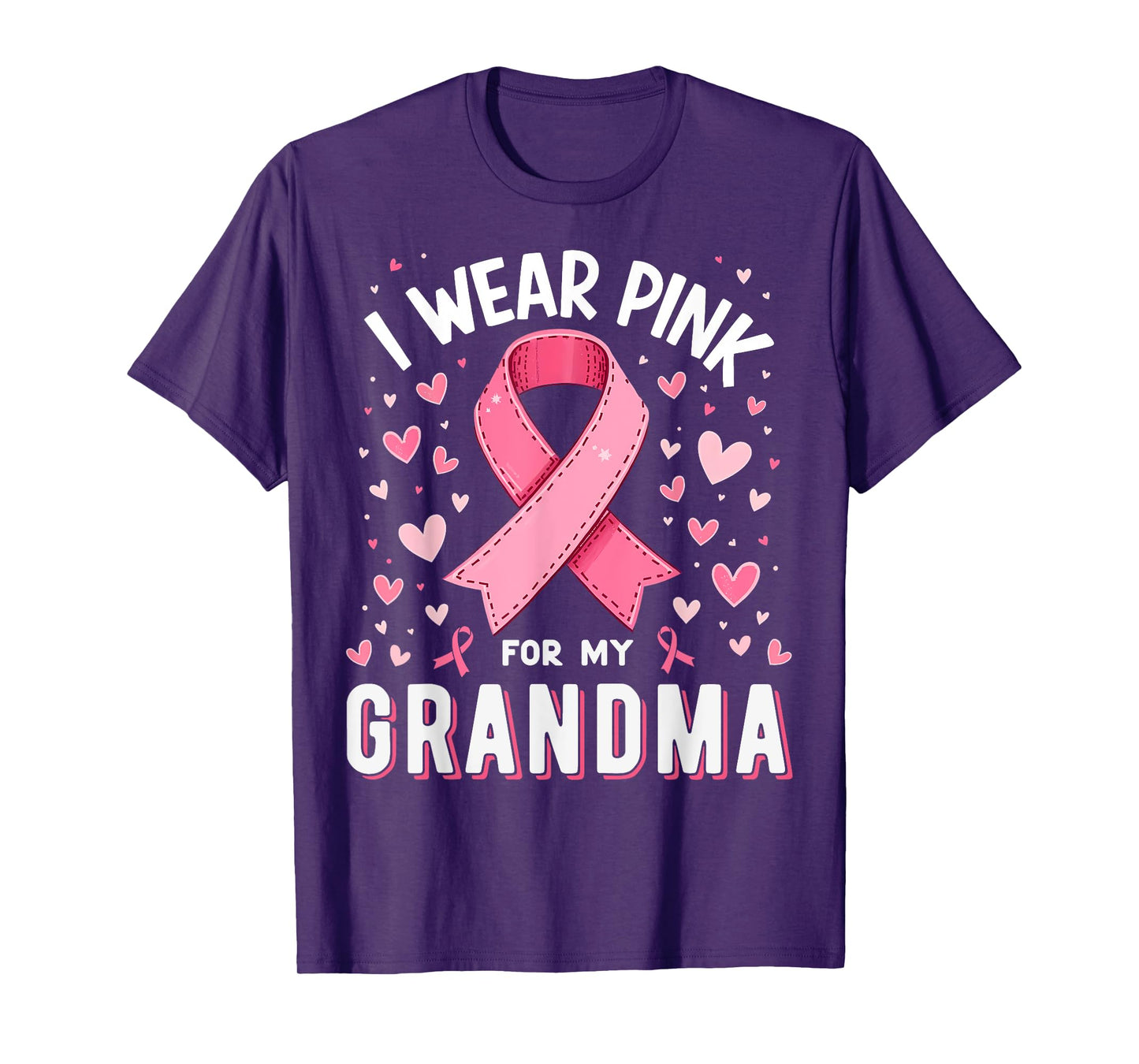 I Wear Pink For My Grandma Cancer Awareness T-Shirt