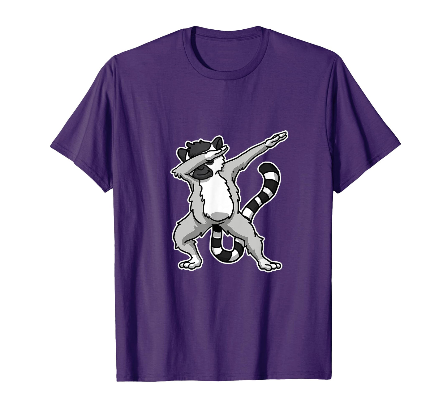 Witziges Lemuren Kostm Und Geschenkidee Unisex-Adults, Kids Dabbing Lemure Gift Lemurs Dab Dance T-Shirt Black Cartoon T-Shirt Small Classic Fit Crew Collar Short Sleeve