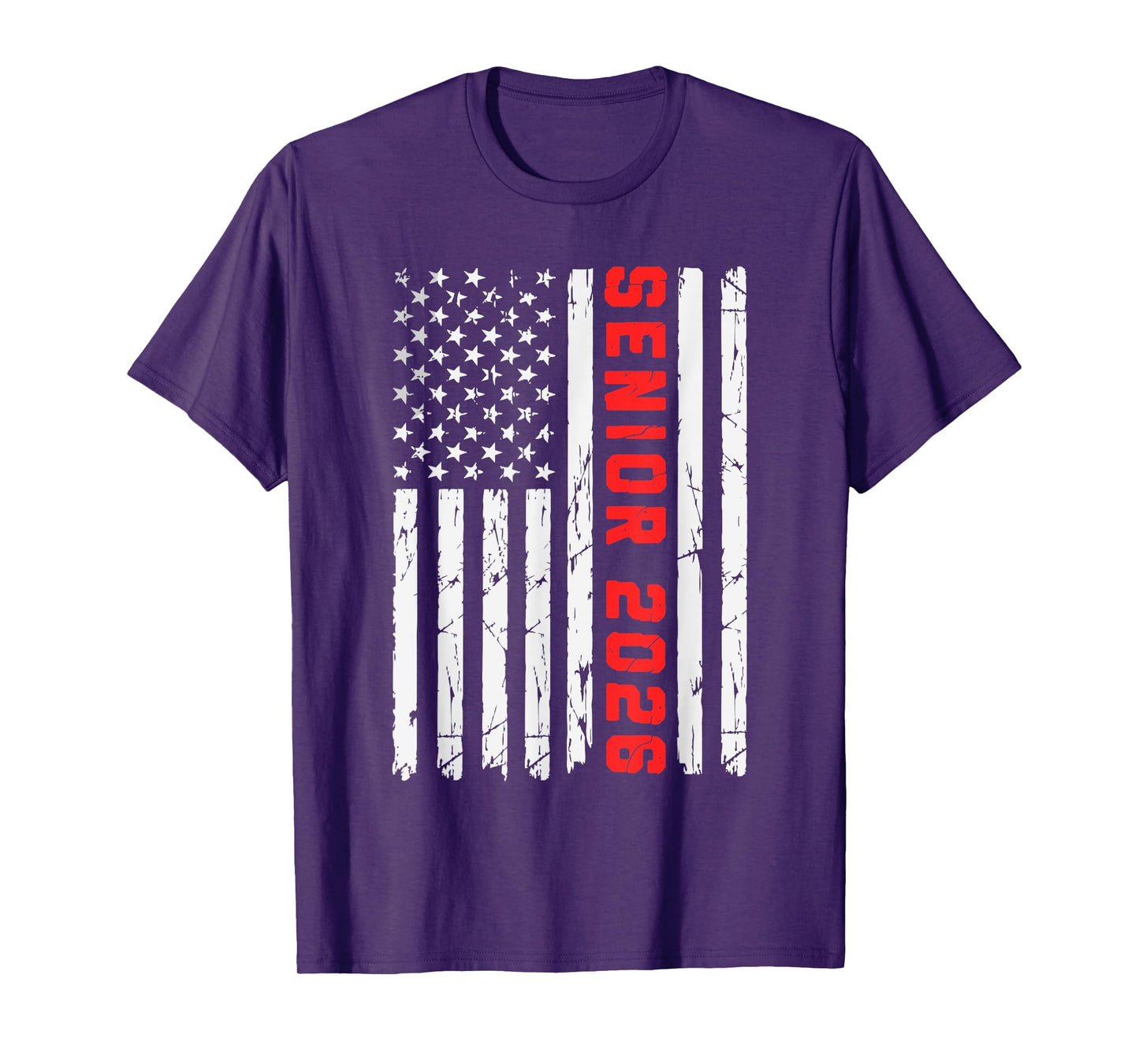 Senior 2026 American Flag USA Class of 2026 Graduation Grad T-Shirt