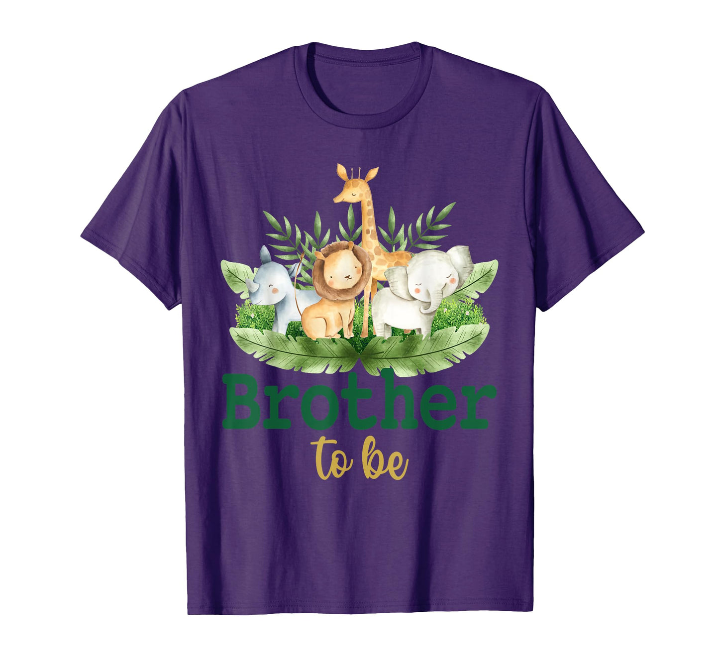 Soon To Be Brother Jungle Animals Safari Baby Reveal T-Shirt
