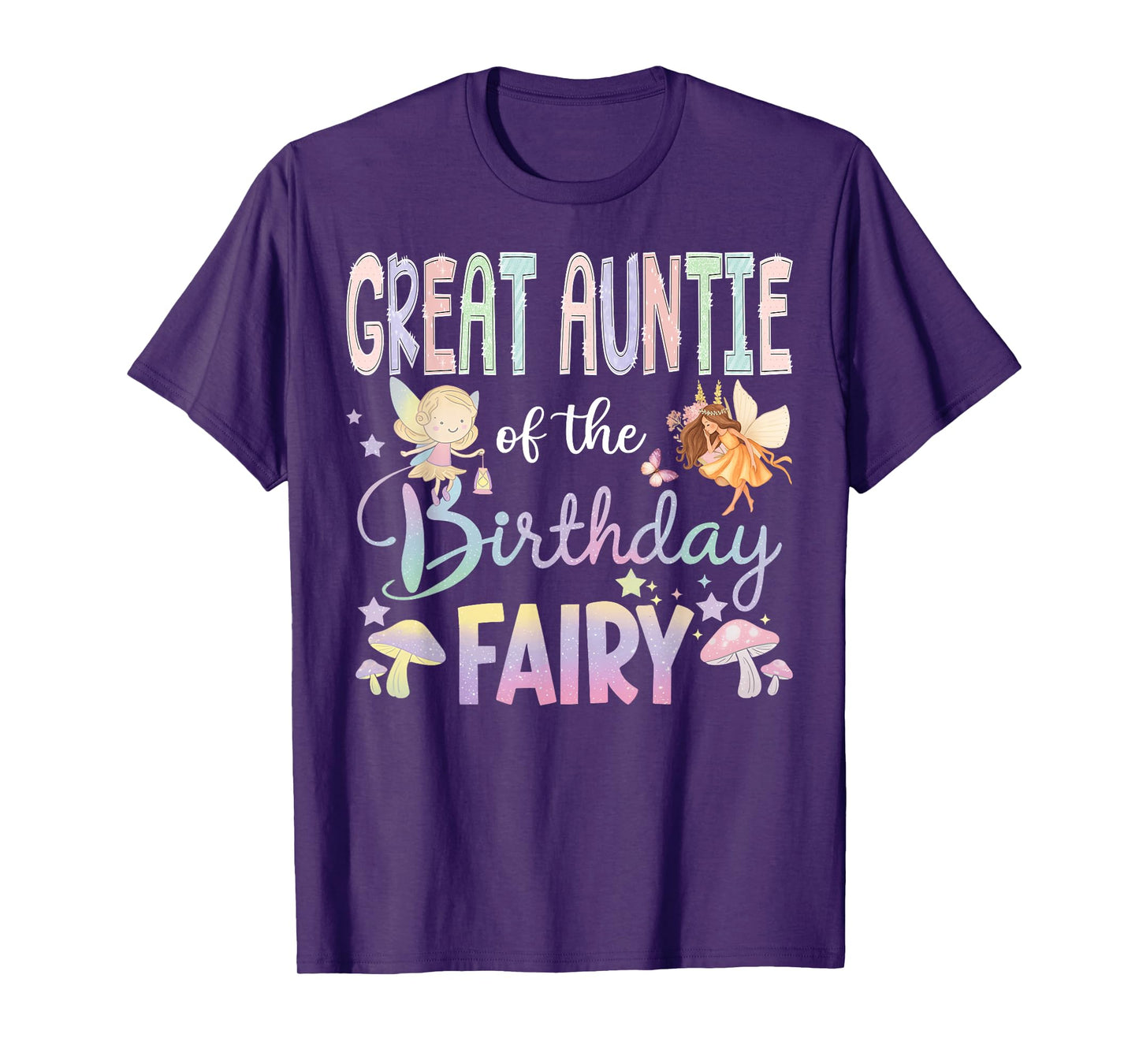 Great Auntie Of The Birthday Fairy Little Girl Magical T-Shirt