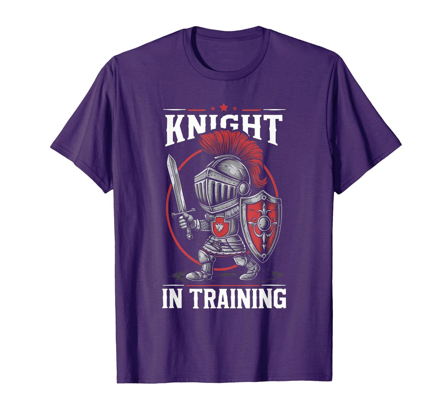 Kids Medieval Festival Boys Girls Men Women Tees Knight in Training Funny Kids Knights Lover T-Shirt