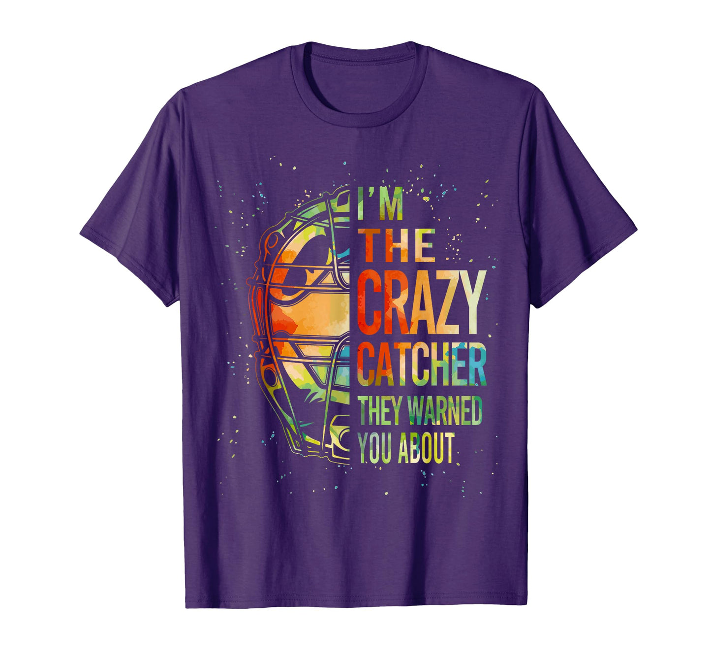 Cute Softball-Shirt I'm Crazy Catcher Funny Teen Girl Women T-Shirt