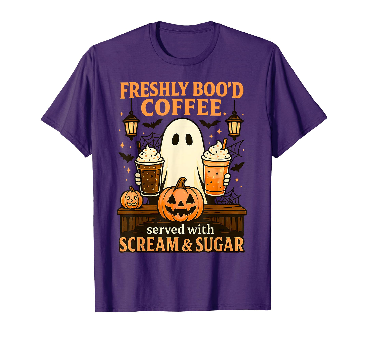Freshly Boo’d with Scream Sugar Pumpkin Spice Halloween T-Shirt