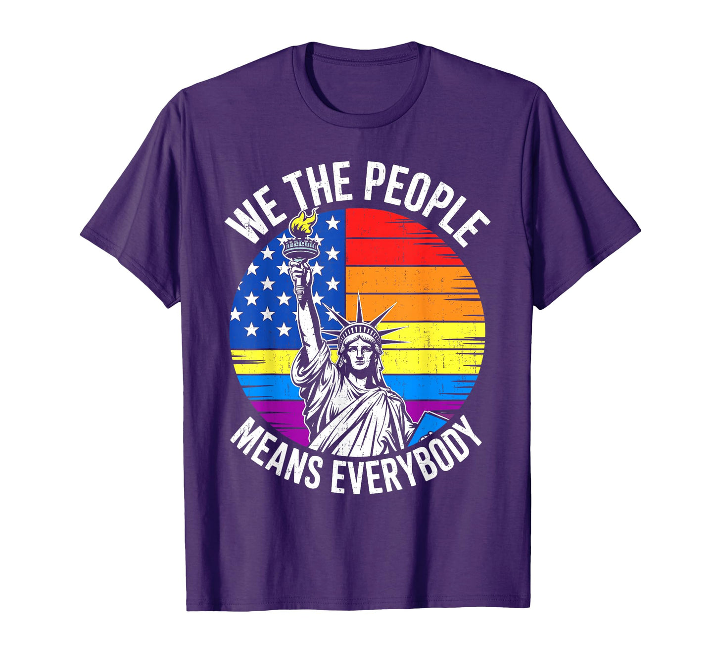 USA LGBTQ Equality We the People Means Everyone Gay Pride T-Shirt