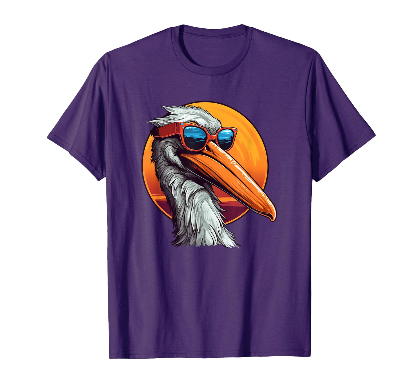 Funny Pelican with Sunglasses for Seabirds Lovers T-Shirt
