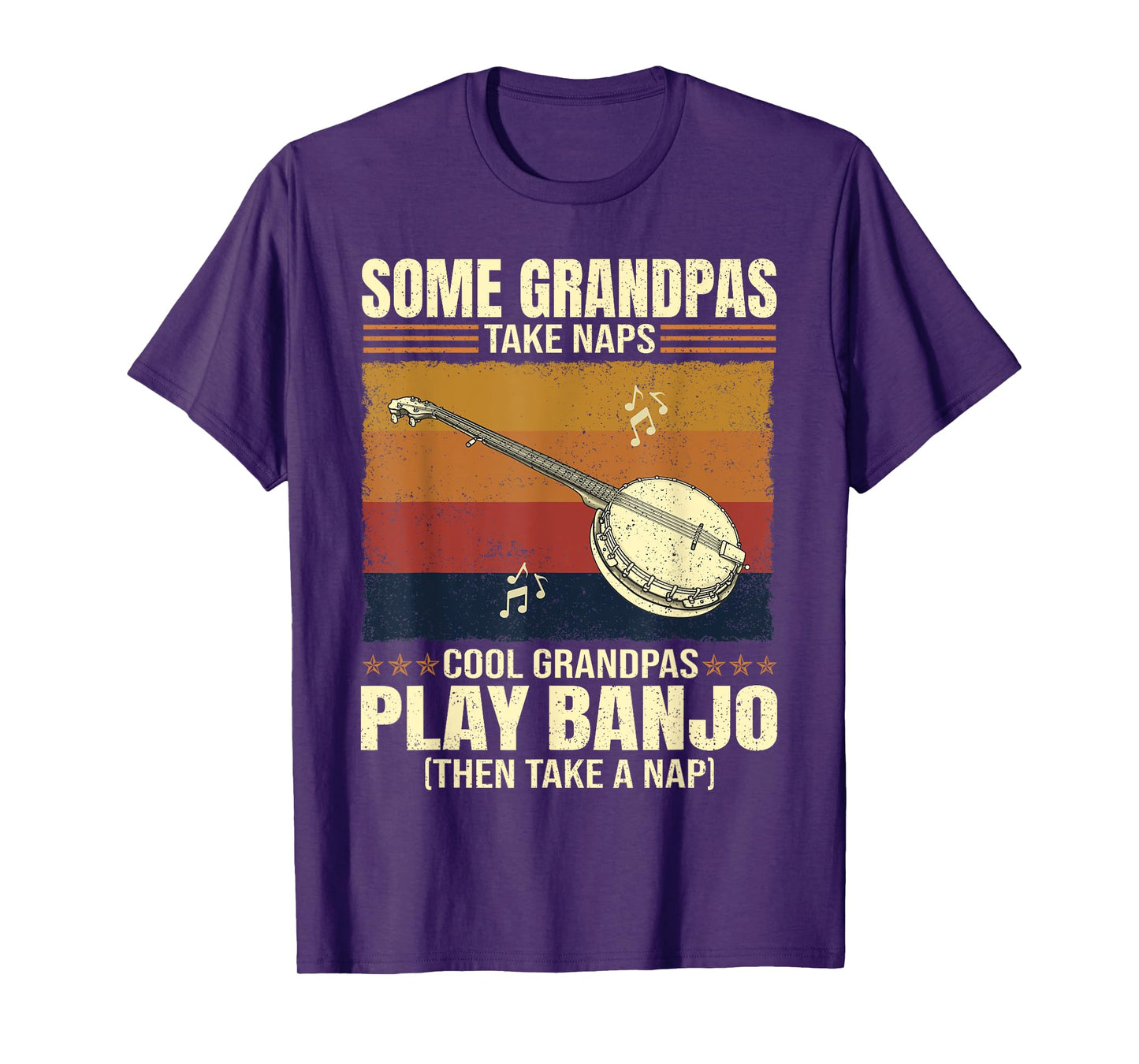 Some Grandpas Take Naps Cool Grandpas Play Banjo T-Shirt