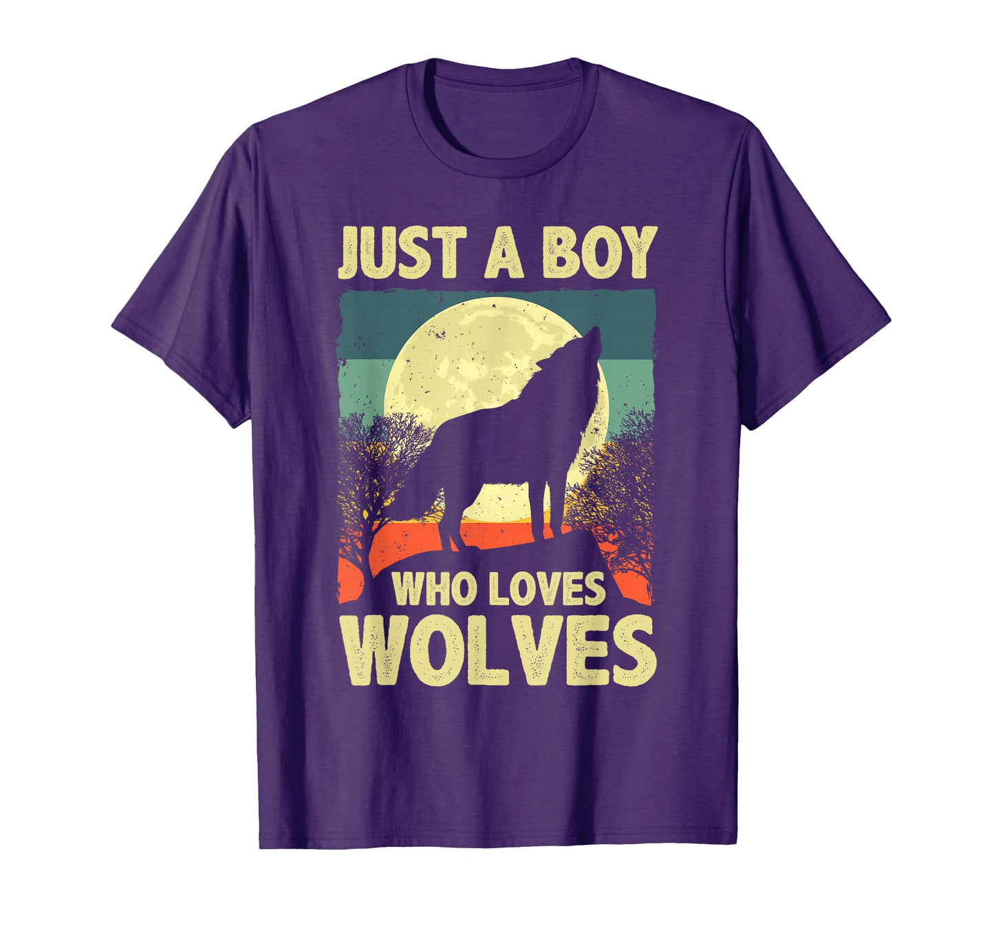 Cool Wolf Art For Boys Kids Men Howling Wolves Wolf Lovers T-Shirt