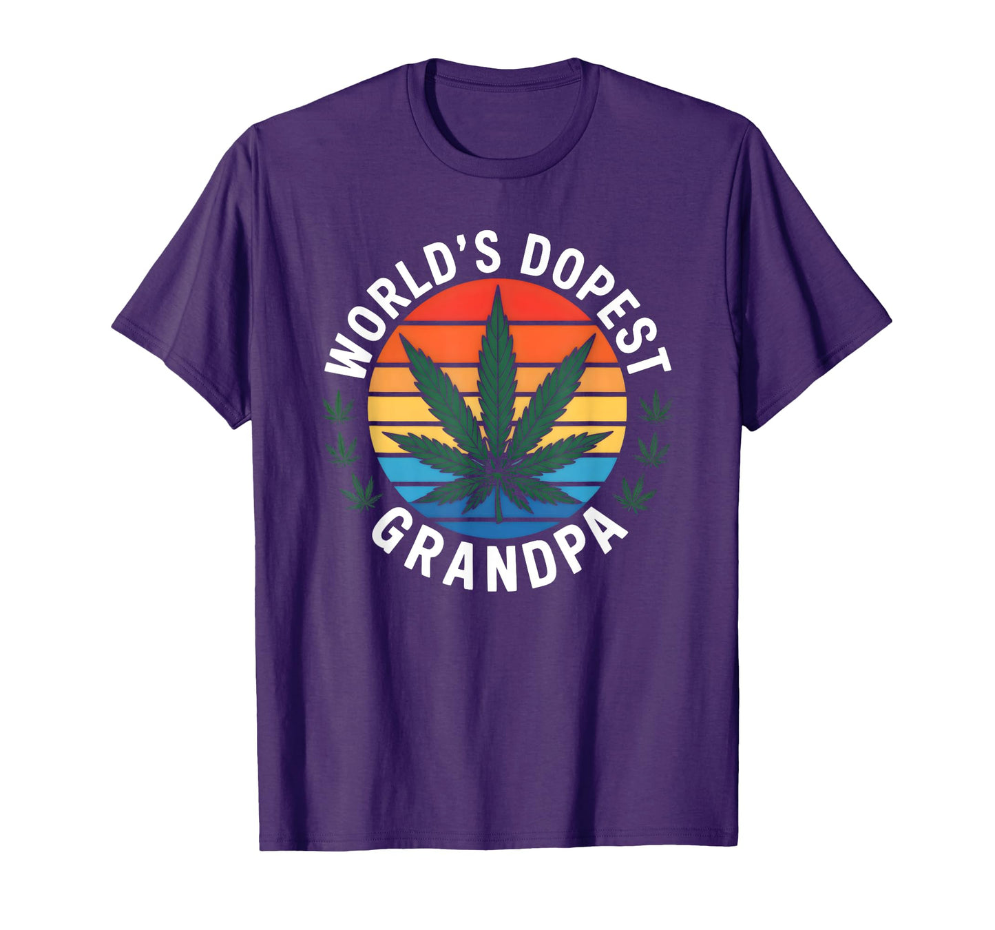 World's Dopest Grandpa Cannabis Leaf T-Shirt