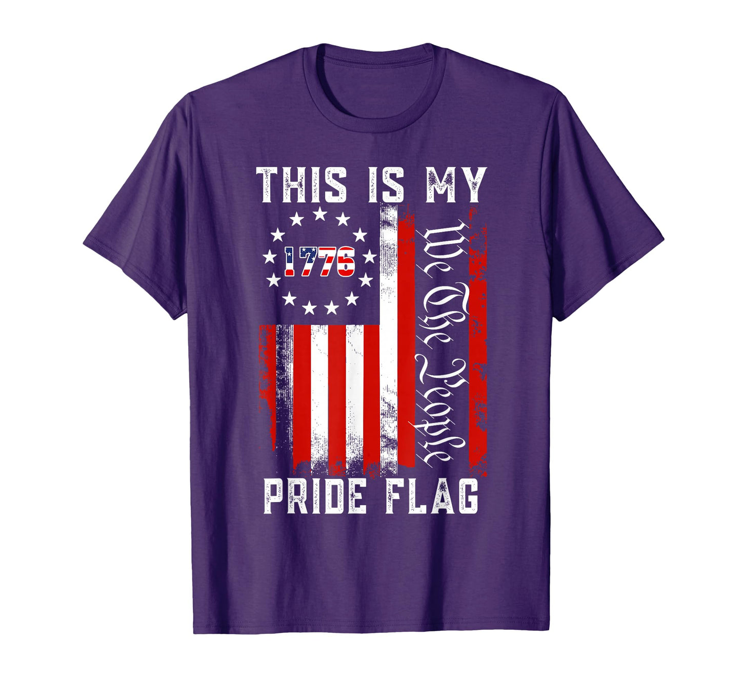 This Is My Pride Flag USA American 4th Of July Patriotic T-Shirt