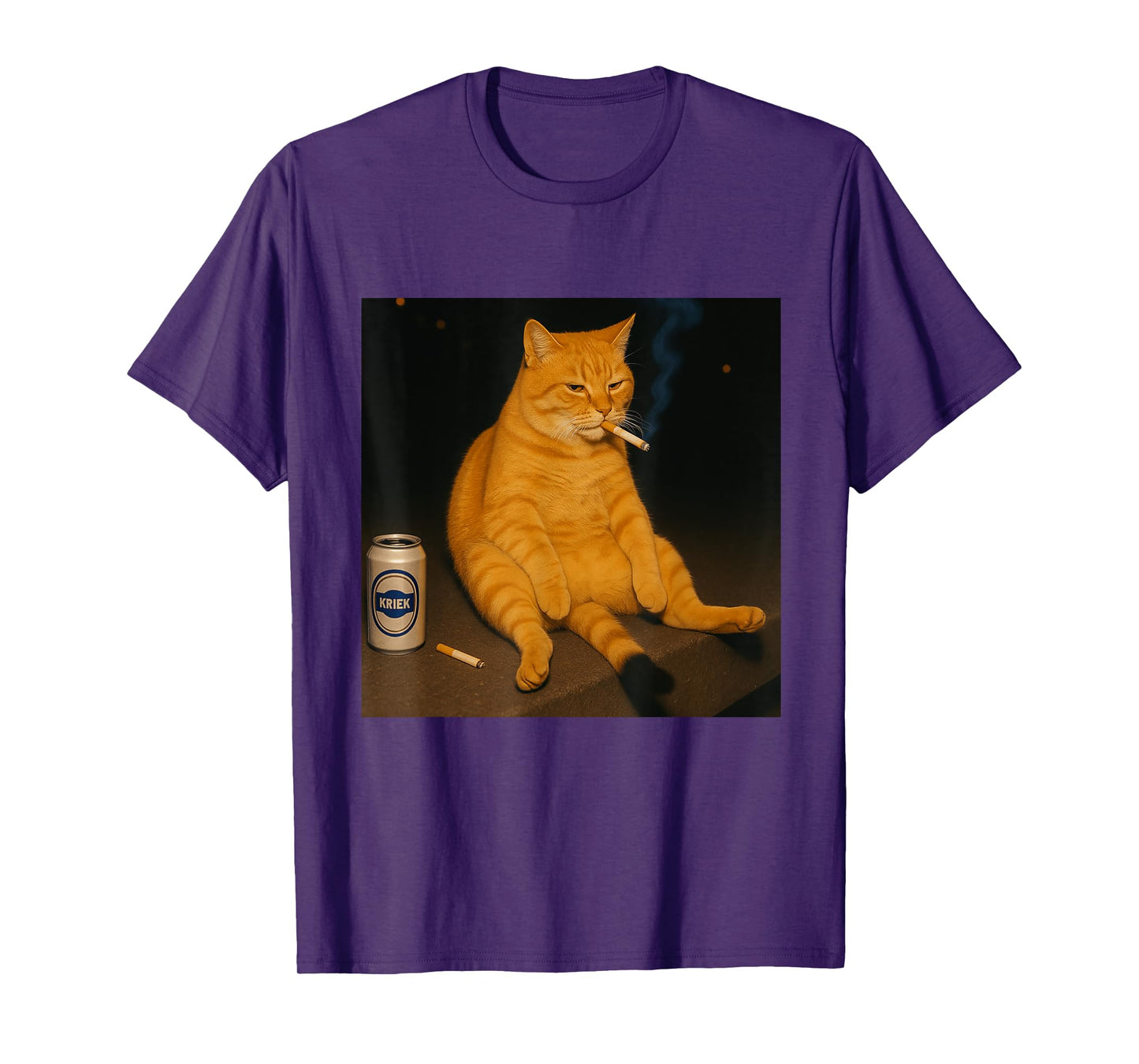 Funny Smoking Cat Meme T-Shirt