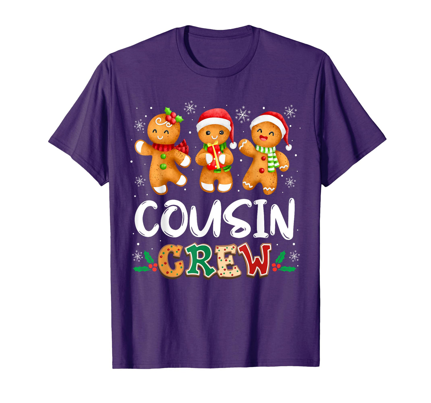 Cousin Crew Christmas Pajama Shirt Gingerbread Man T-Shirt