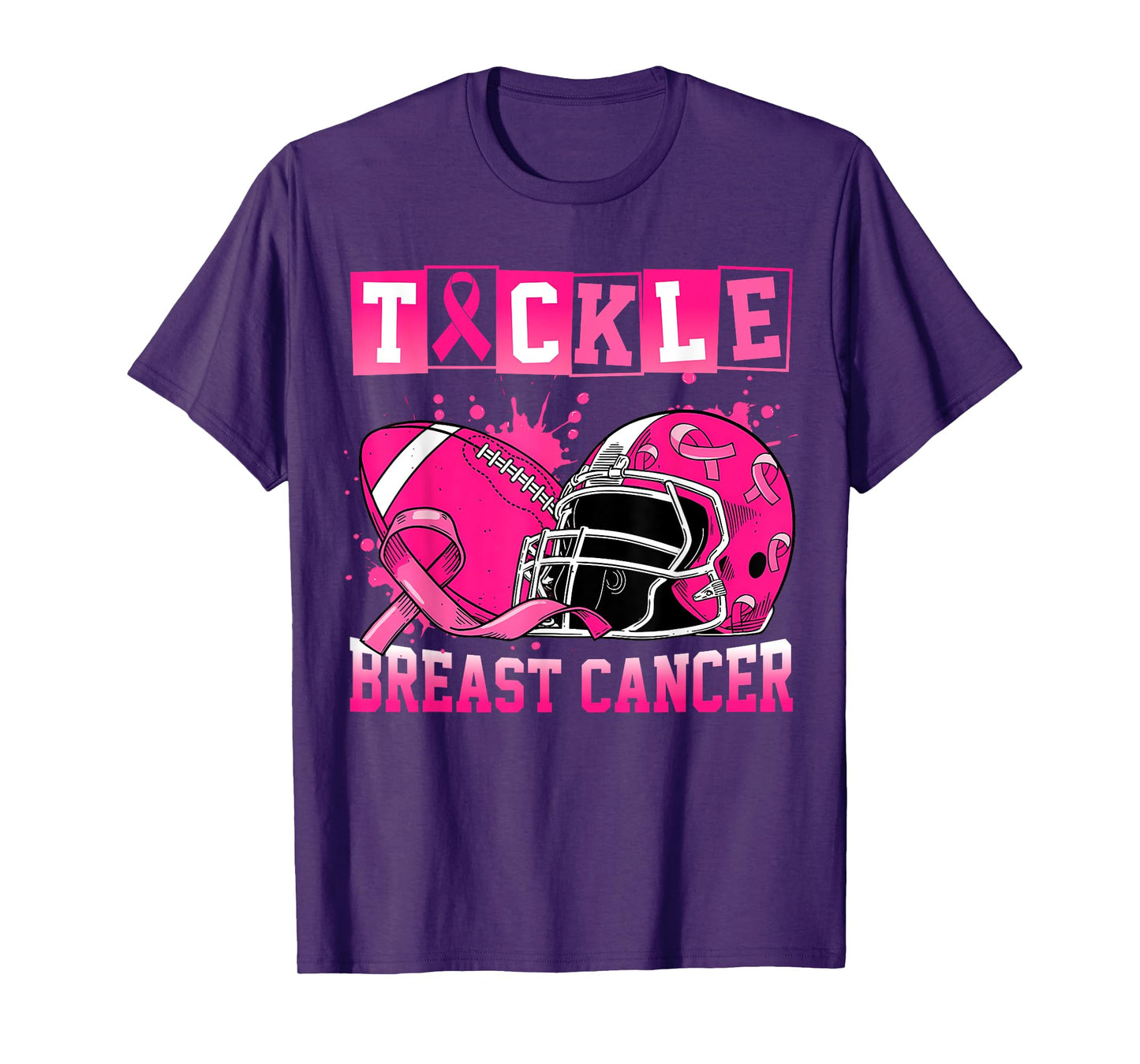 Tackle Breast Cancer Awareness American Football Men Women T-Shirt