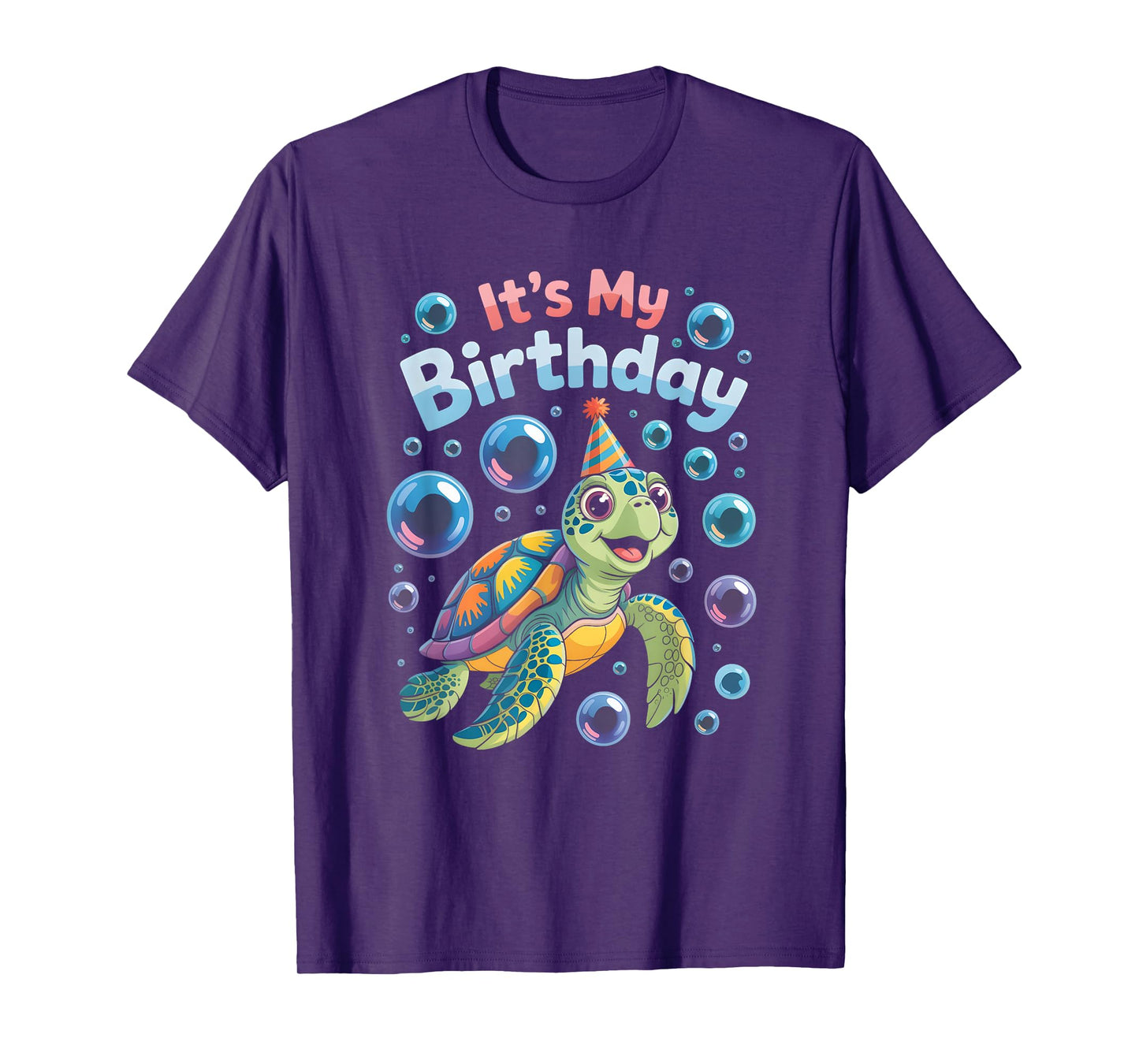 It's My Birthday Sea Turtle Cute Ocean Animal Party T-Shirt