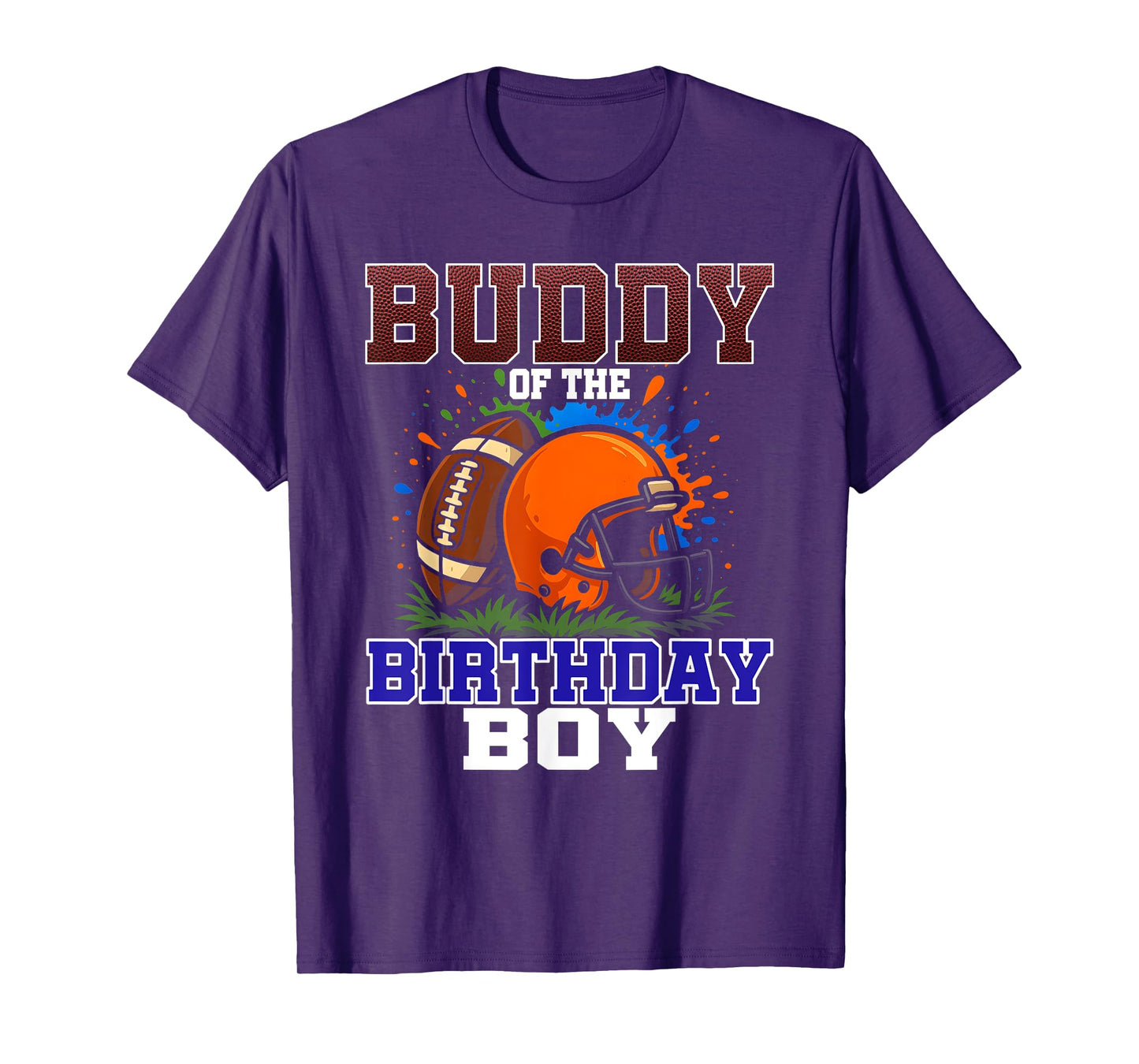 Buddy of The Birthday Boy Football Party Family Matching T-Shirt
