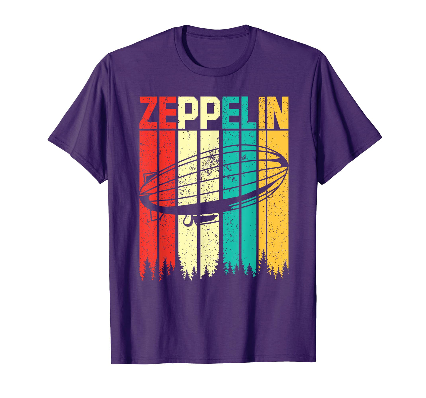 Vintage Zeppelin Funny Sunset Airship Pilot Dirigible Lovers T-Shirt