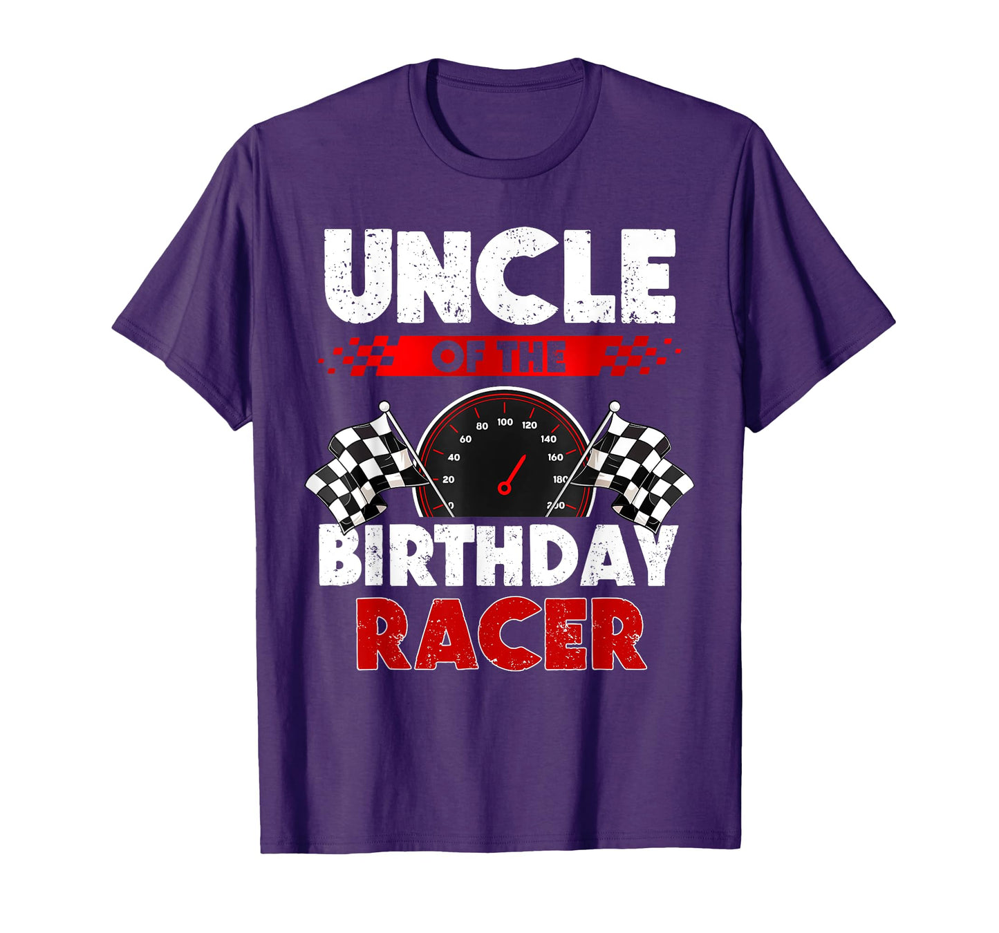 Uncle of The Birthday Racer Race Car Party Matching Family T-Shirt