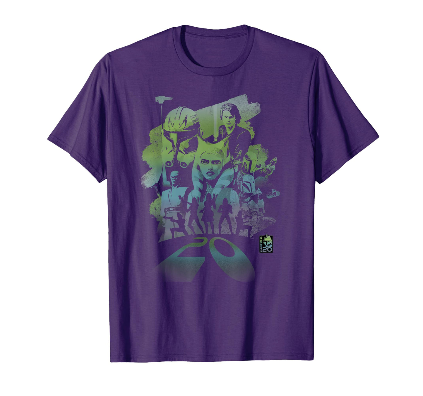 Star Wars Clone Wars 20th Anniversary Ahsoka and Captain Rex T-Shirt