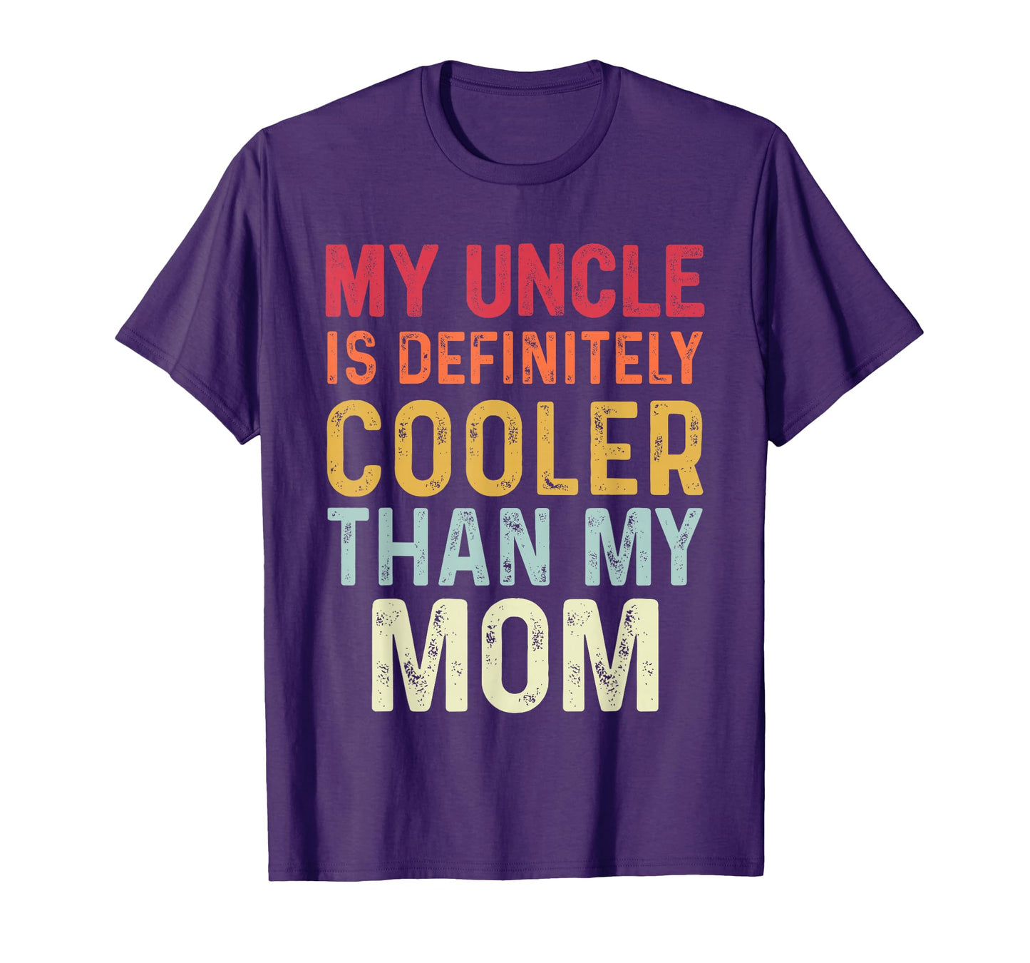 I Love My Uncle Vintage Tee Kids Uncle Niece Nephew Funny T-Shirt Black S