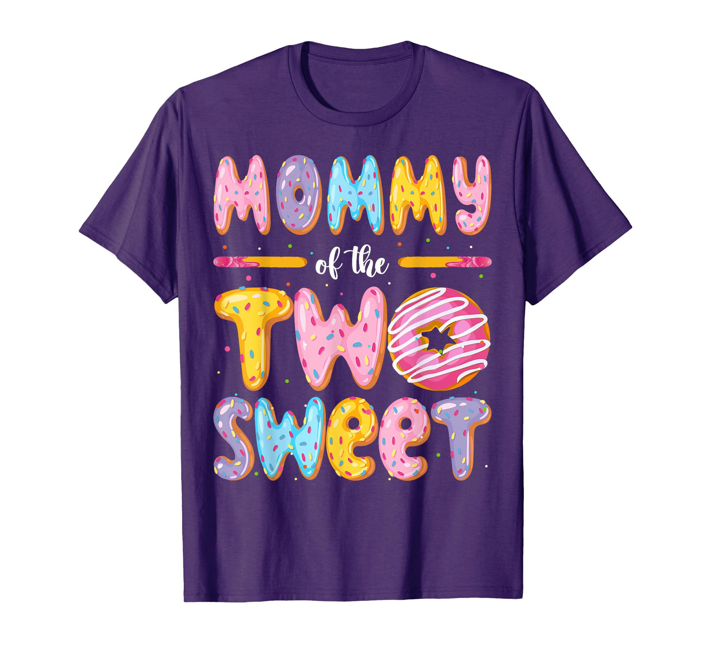 Mommy Of The Two Sweet Donut 2Nd Birthday Boy Girl T-Shirt