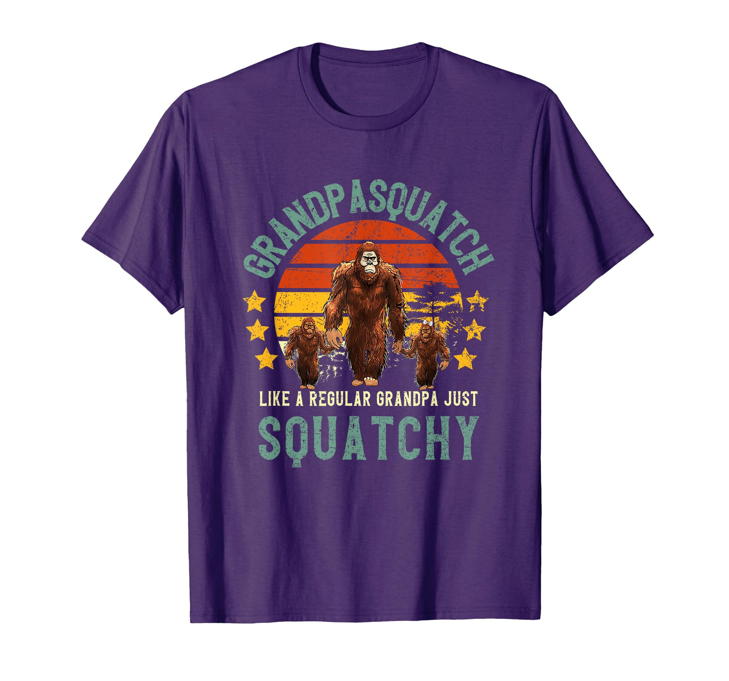 Grandpasquatch Like A Grandpa Just Way More Squatchy Grandpa T-Shirt